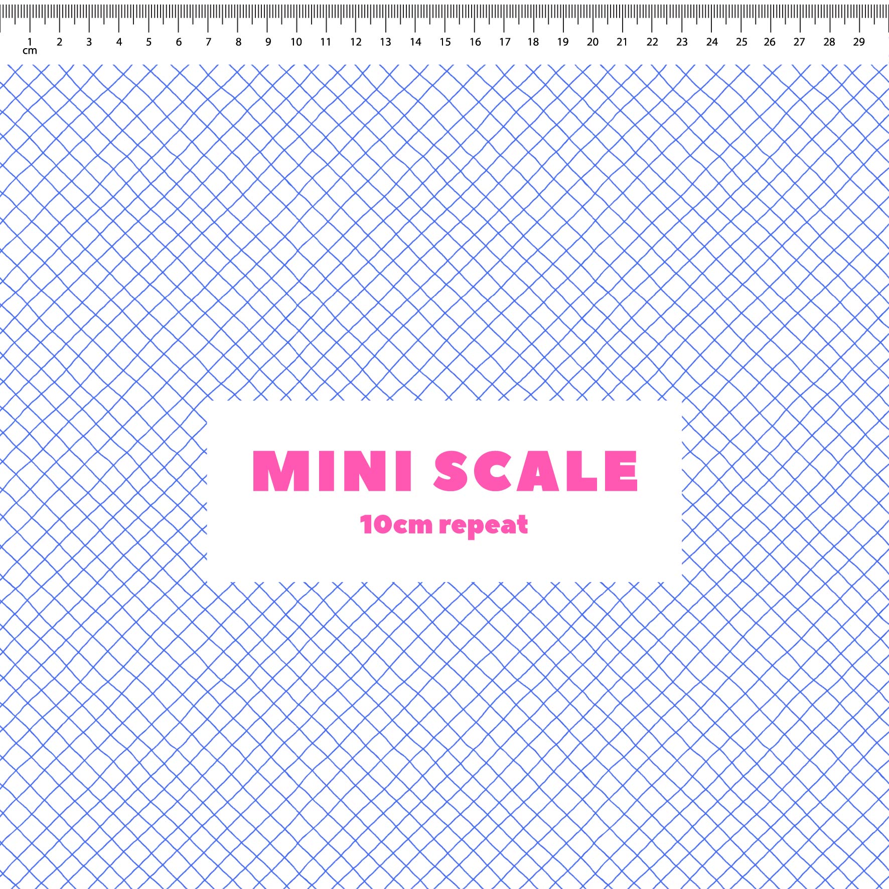 Preorder: Checkered Lines (Blue on White)