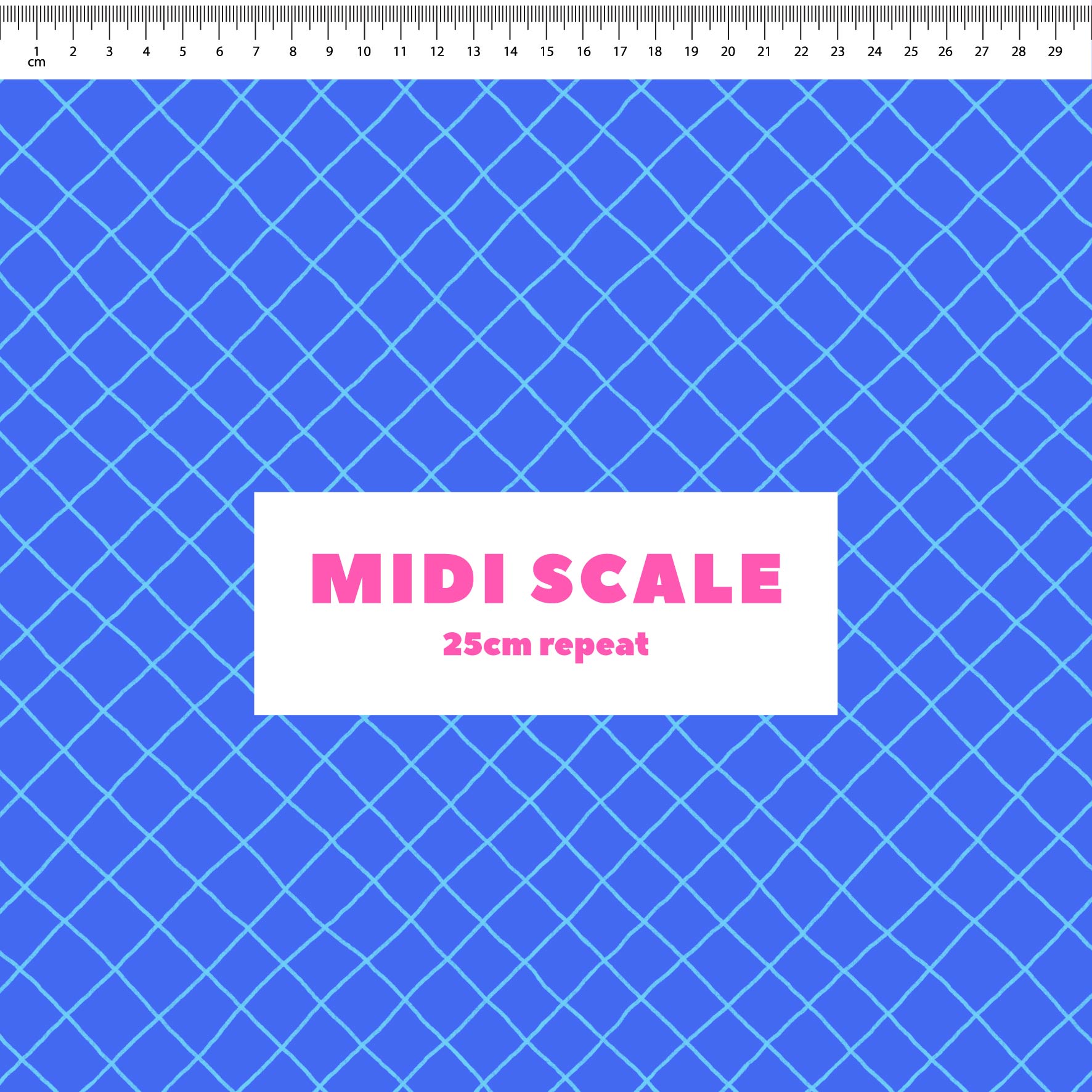 Preorder: Checkered Lines (Light Blue on Blue)