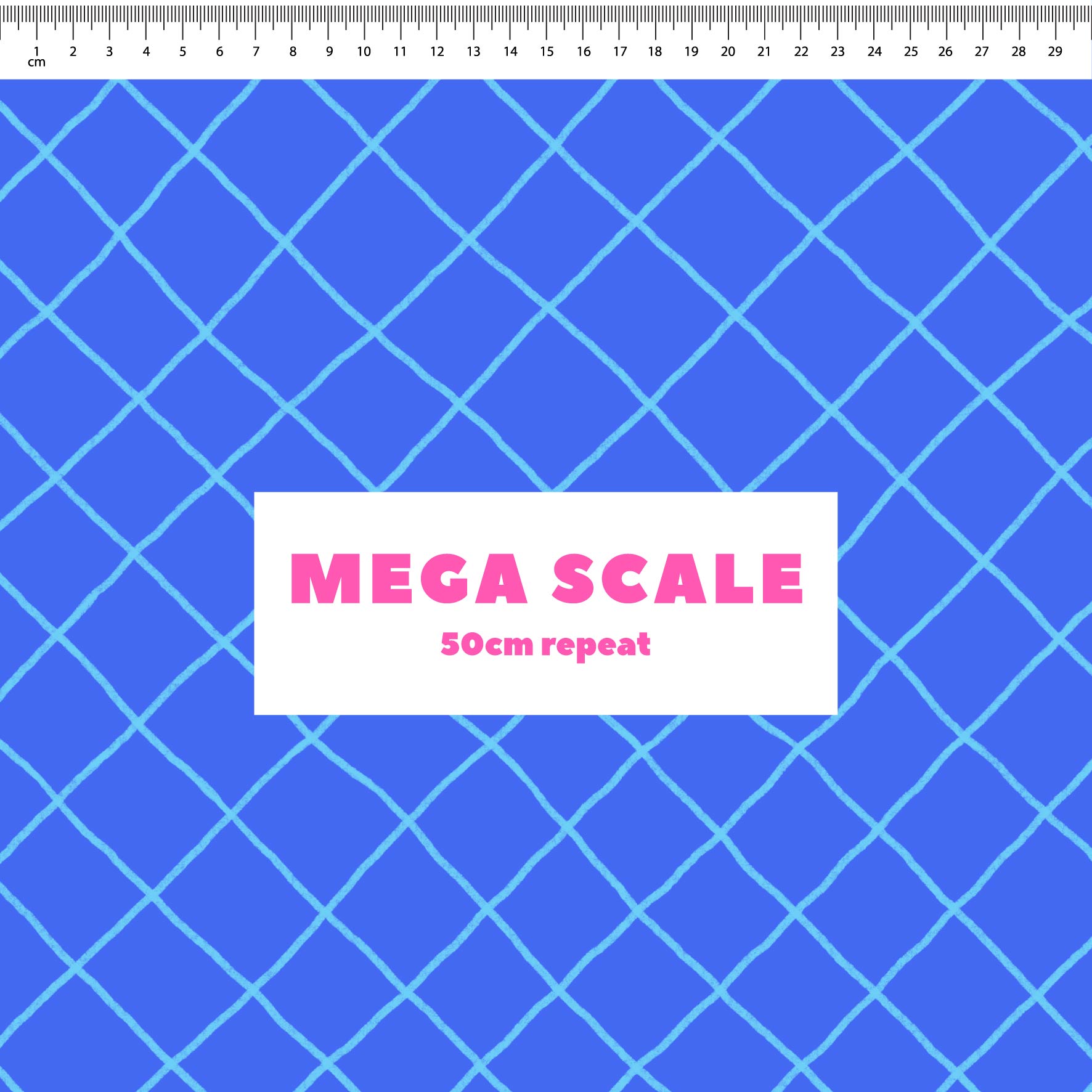 Preorder: Checkered Lines (Light Blue on Blue)