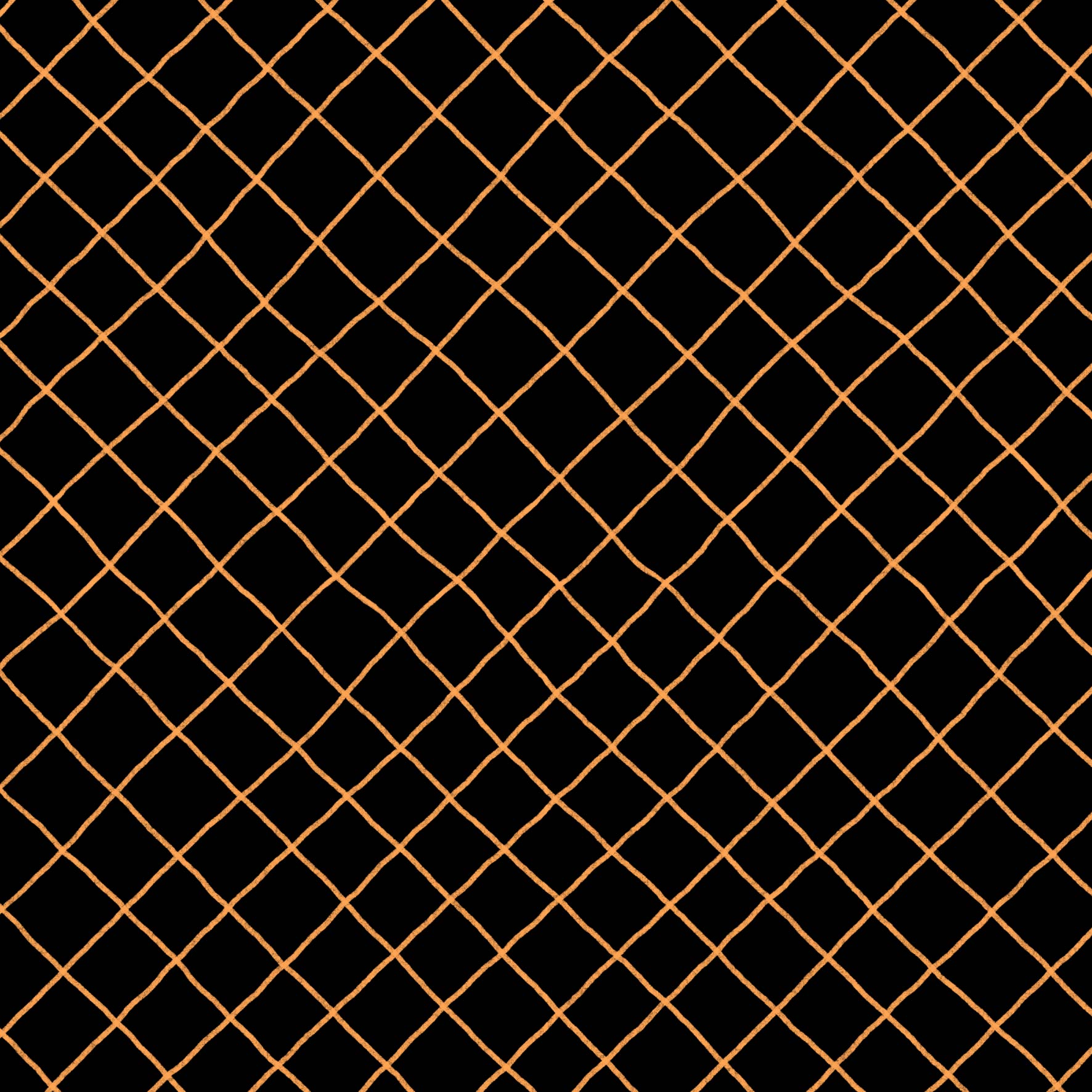 Preorder: Checkered Lines (Orange on Black)