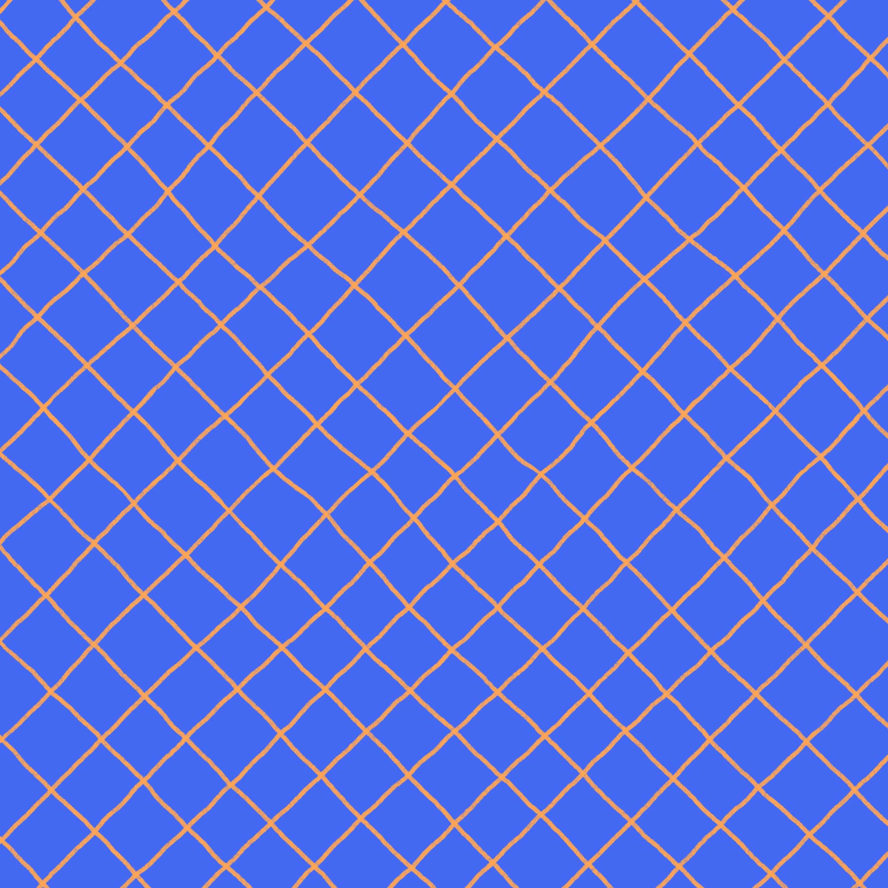 Preorder: Checkered Lines (Orange on Blue)