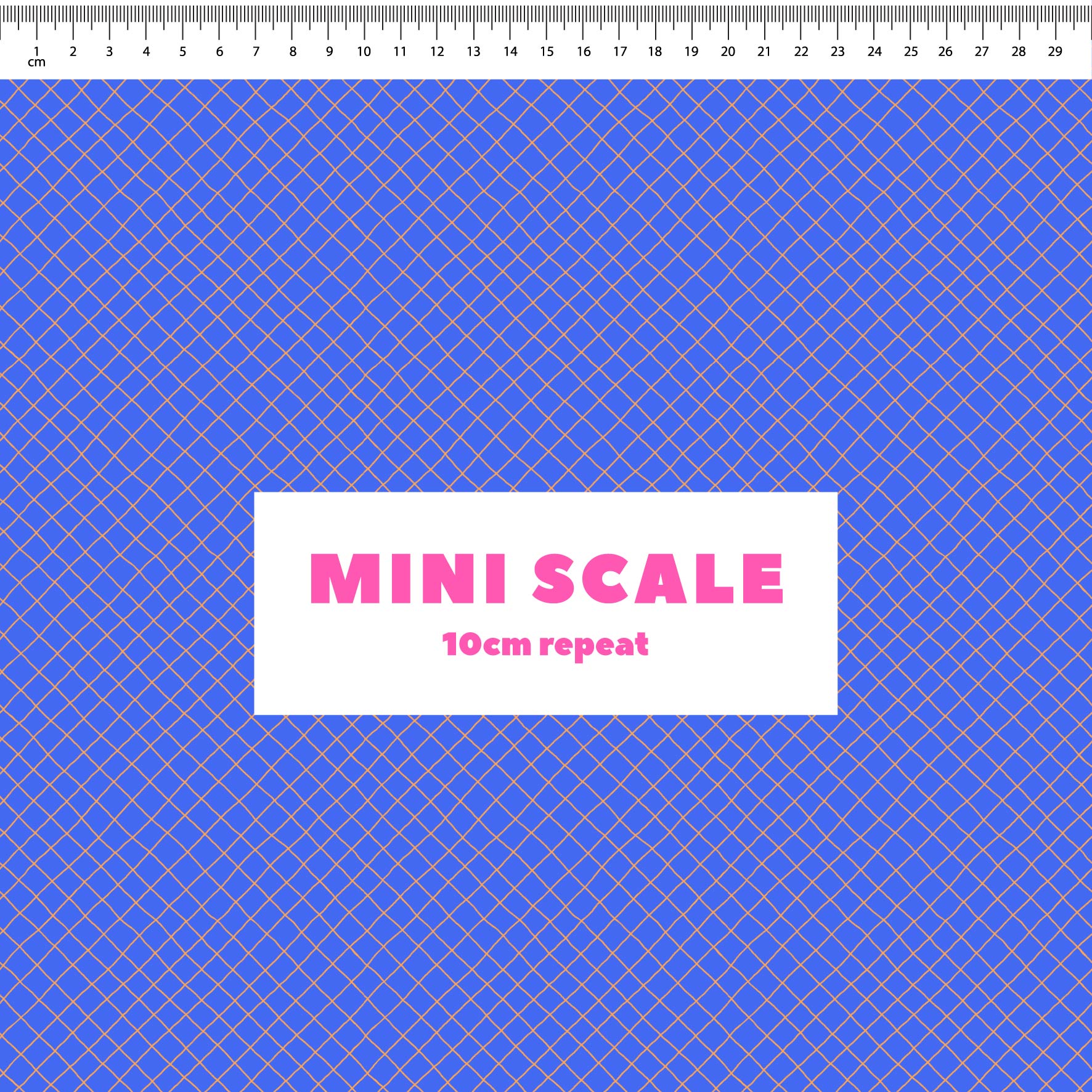 Preorder: Checkered Lines (Orange on Blue)