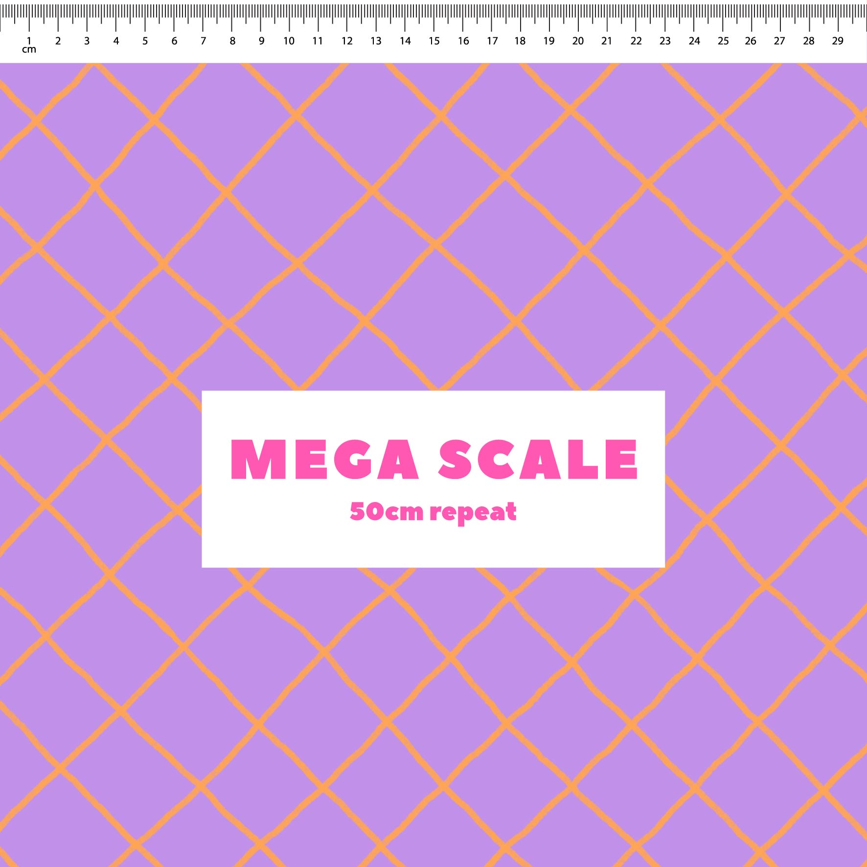 Preorder: Checkered Lines (Orange on Purple)