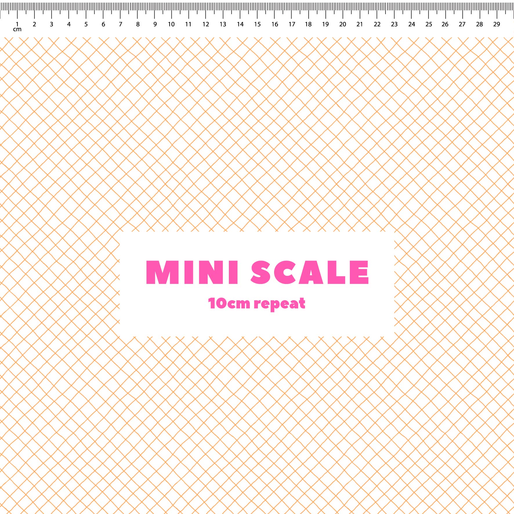 Preorder: Checkered Lines (Orange on White)