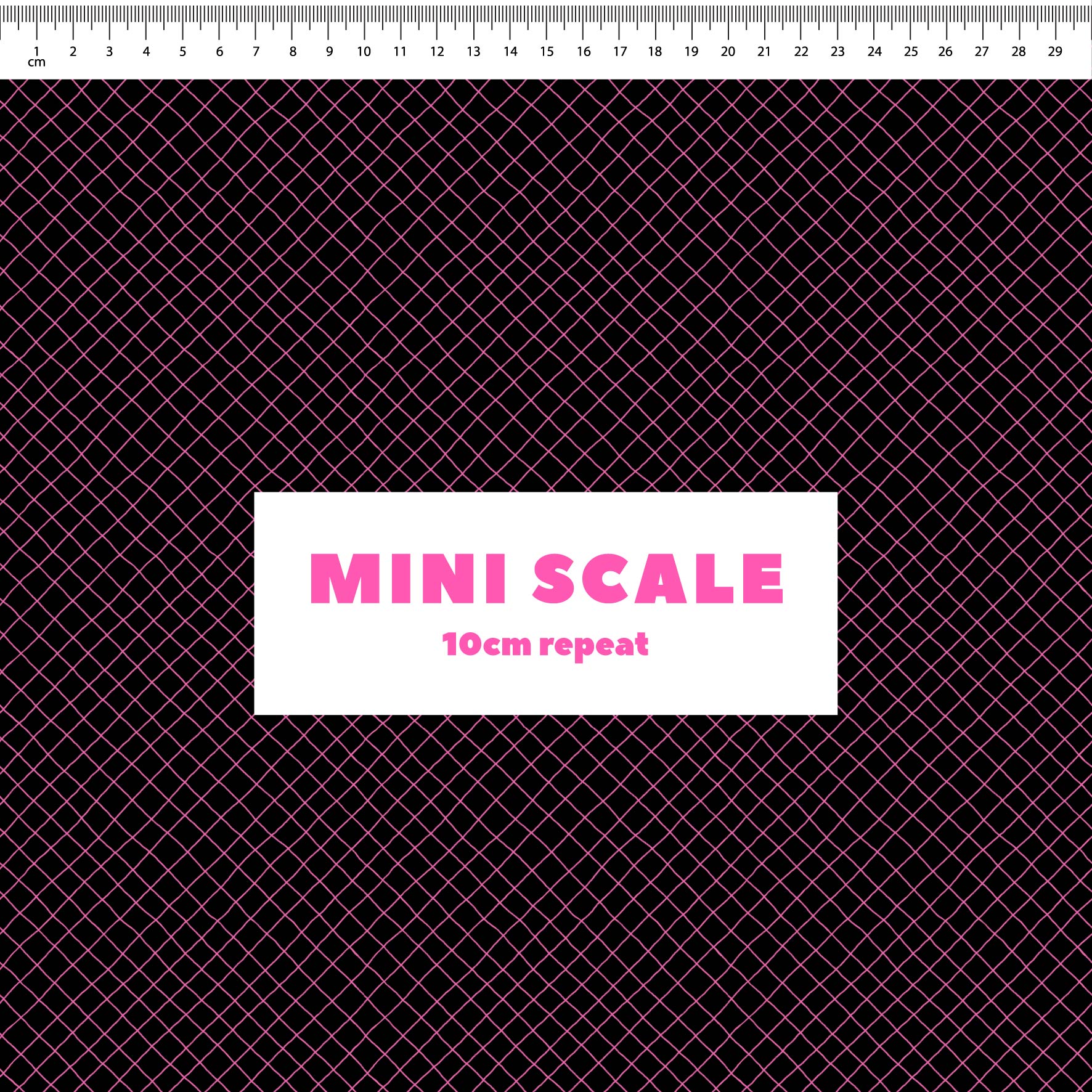 Preorder: Checkered Lines (Pink on Black)