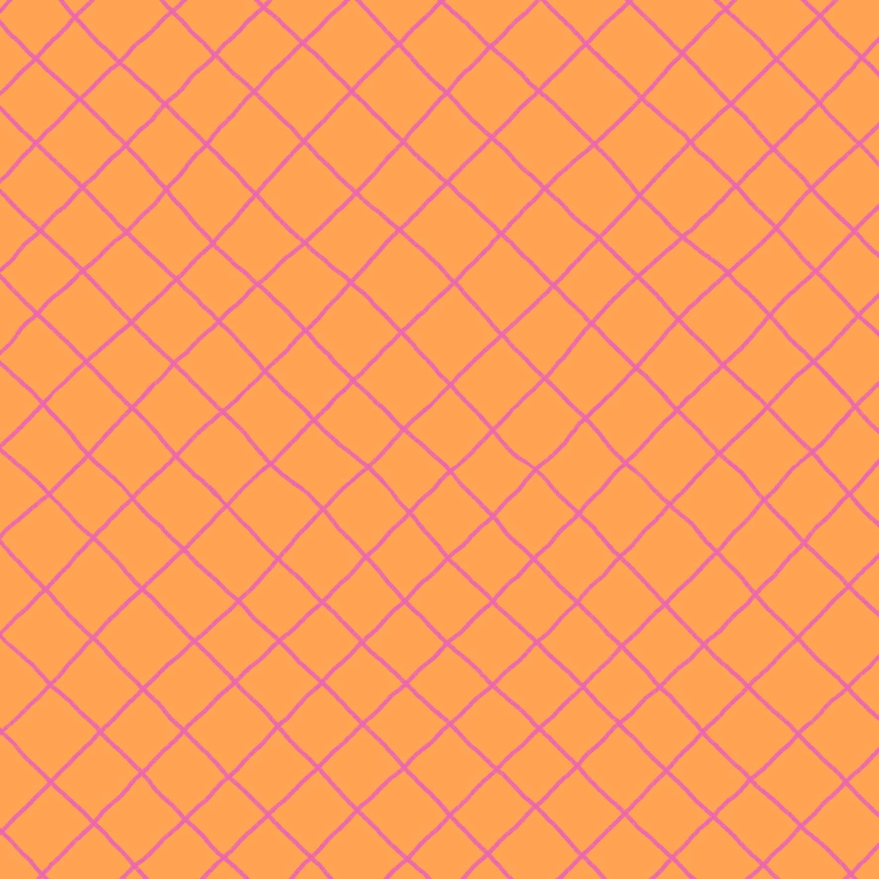 Preorder: Checkered Lines (Pink on Orange)