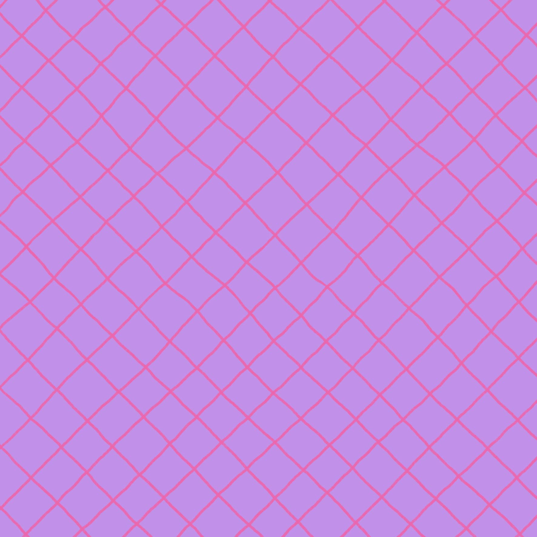 Preorder: Checkered Lines (Pink on Purple)
