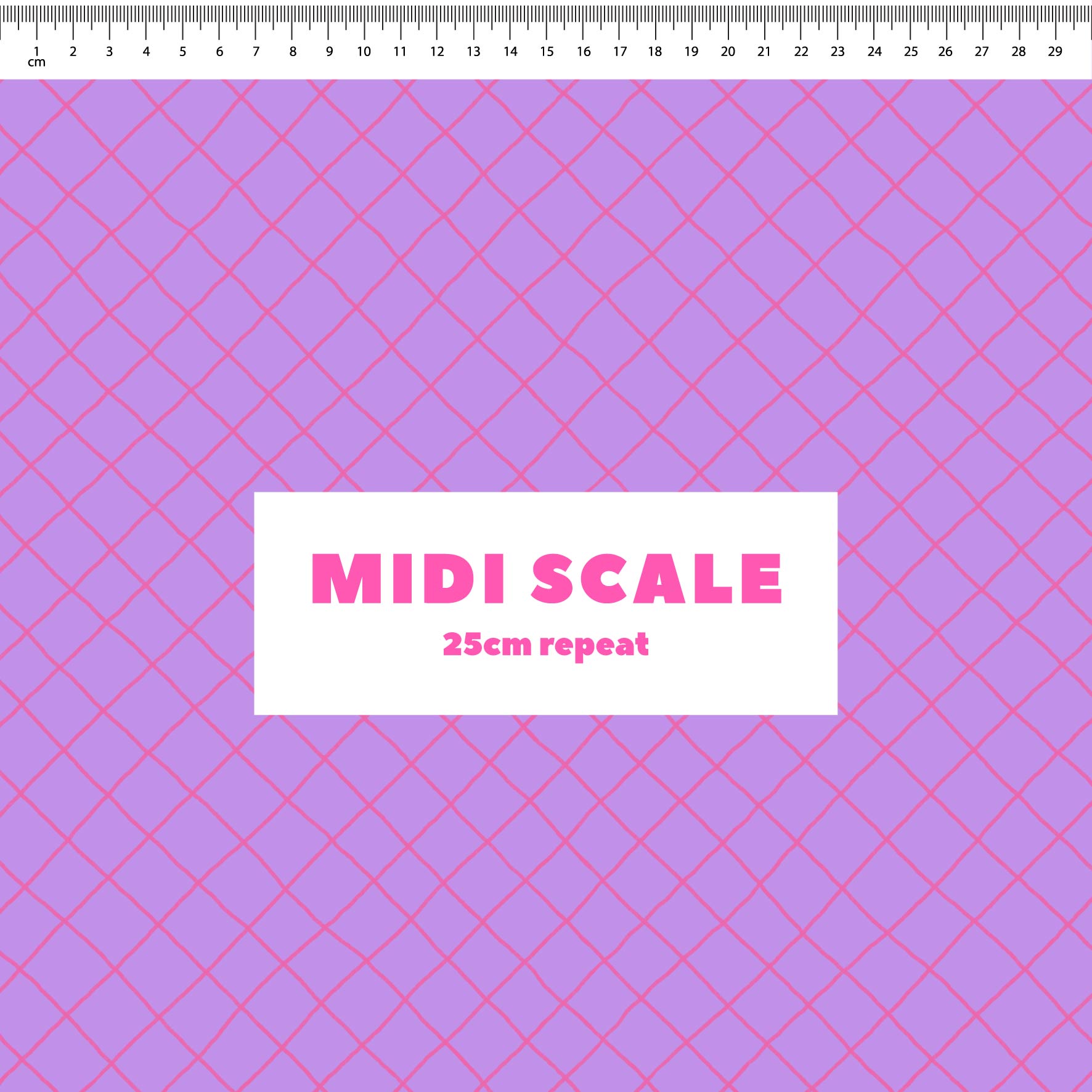 Preorder: Checkered Lines (Pink on Purple)