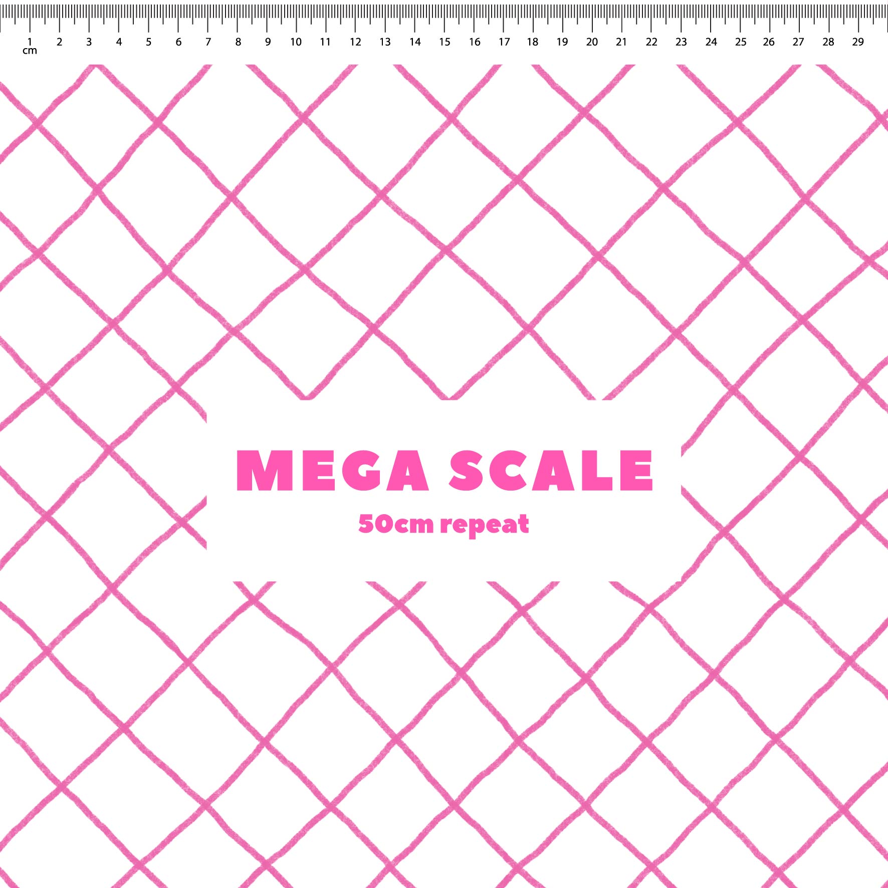 Preorder: Checkered Lines (Pink on White)