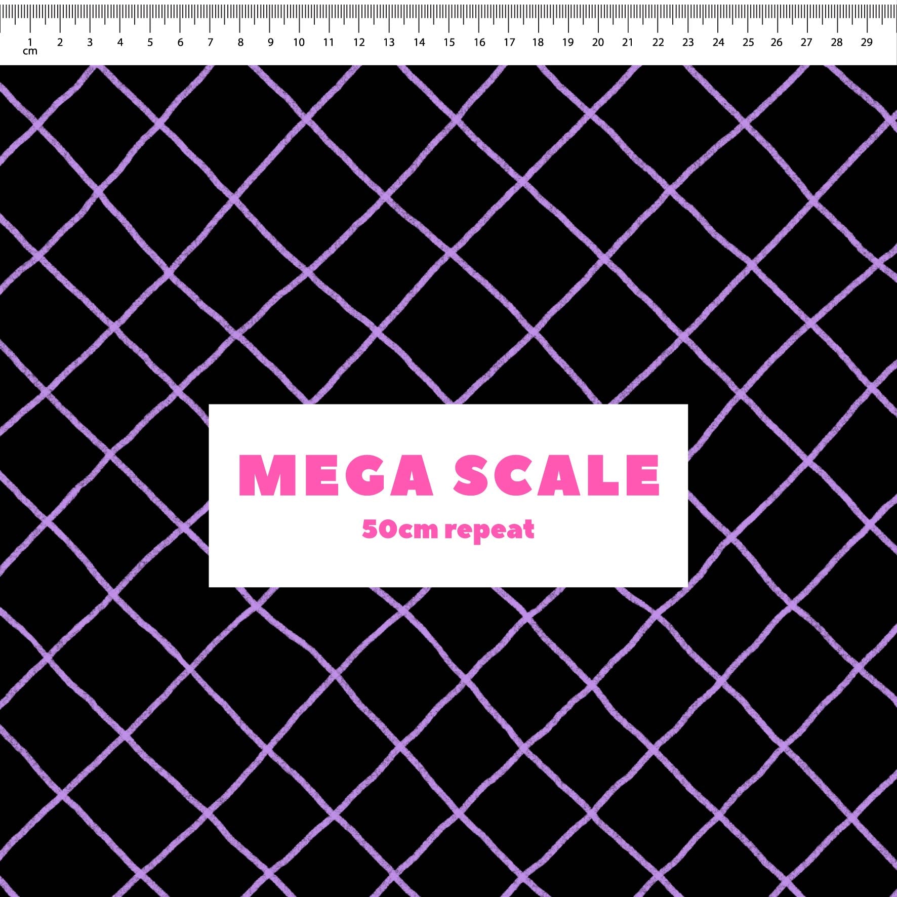 Preorder: Checkered Lines (Purple on Black)