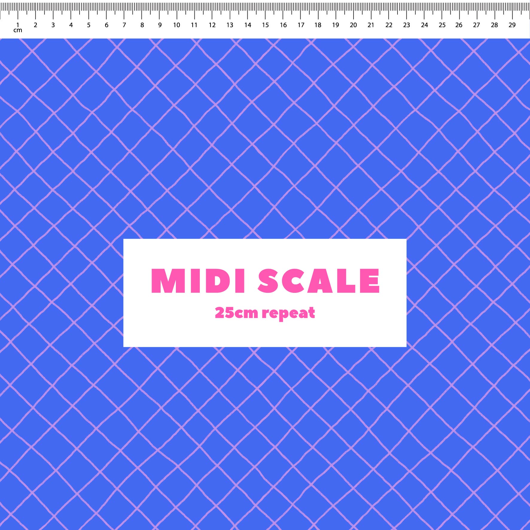 Preorder: Checkered Lines (Purple on Blue)