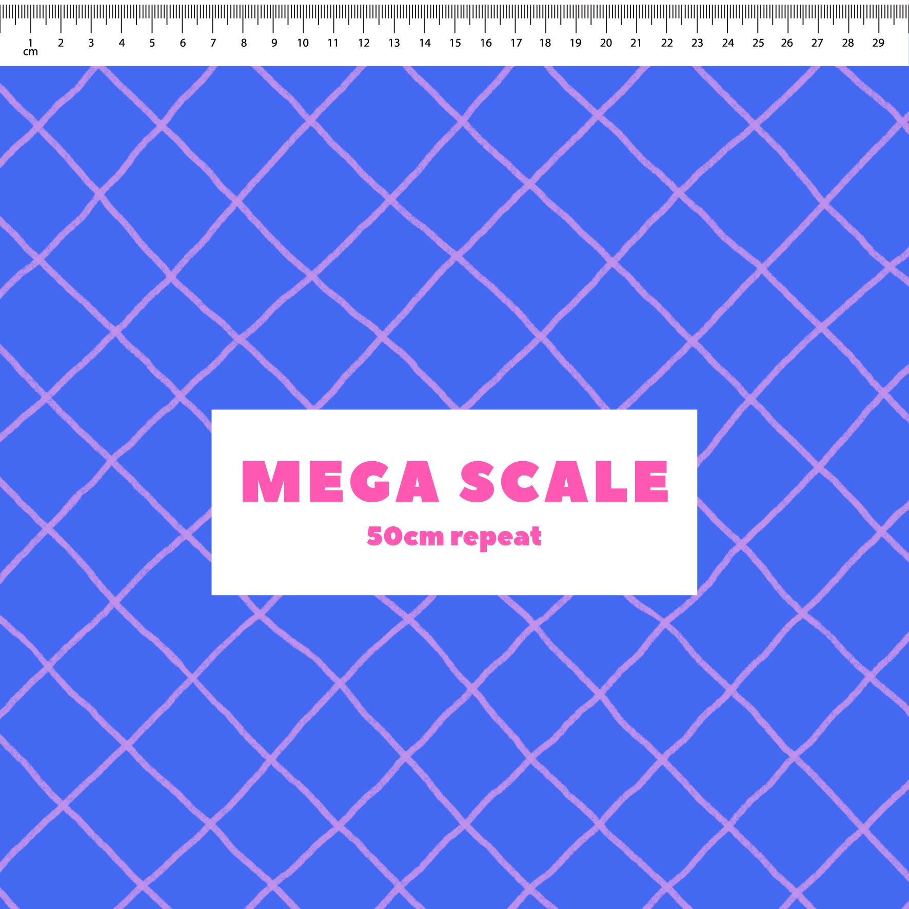 Preorder: Checkered Lines (Purple on Blue)