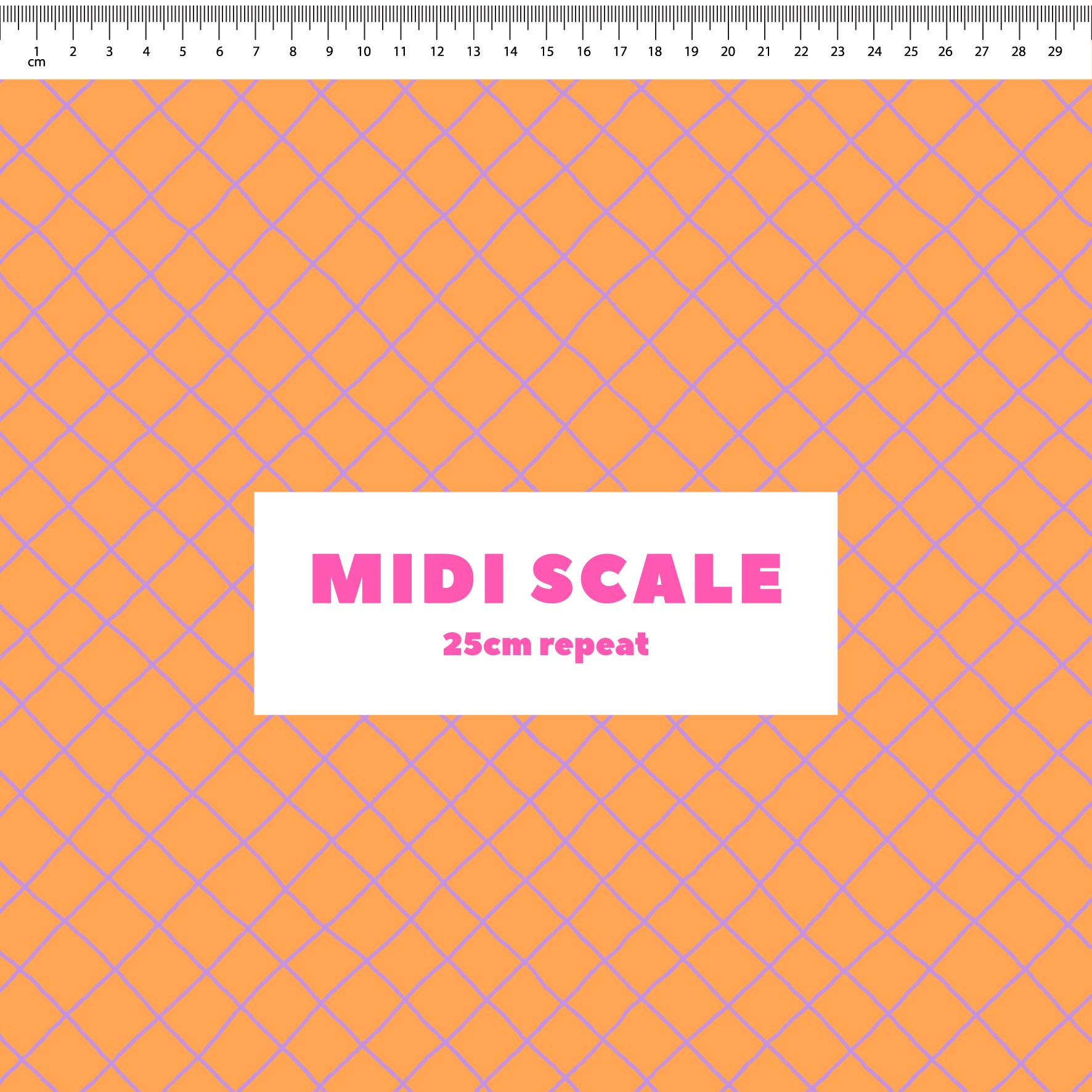 Preorder: Checkered Lines (Purple on Orange)