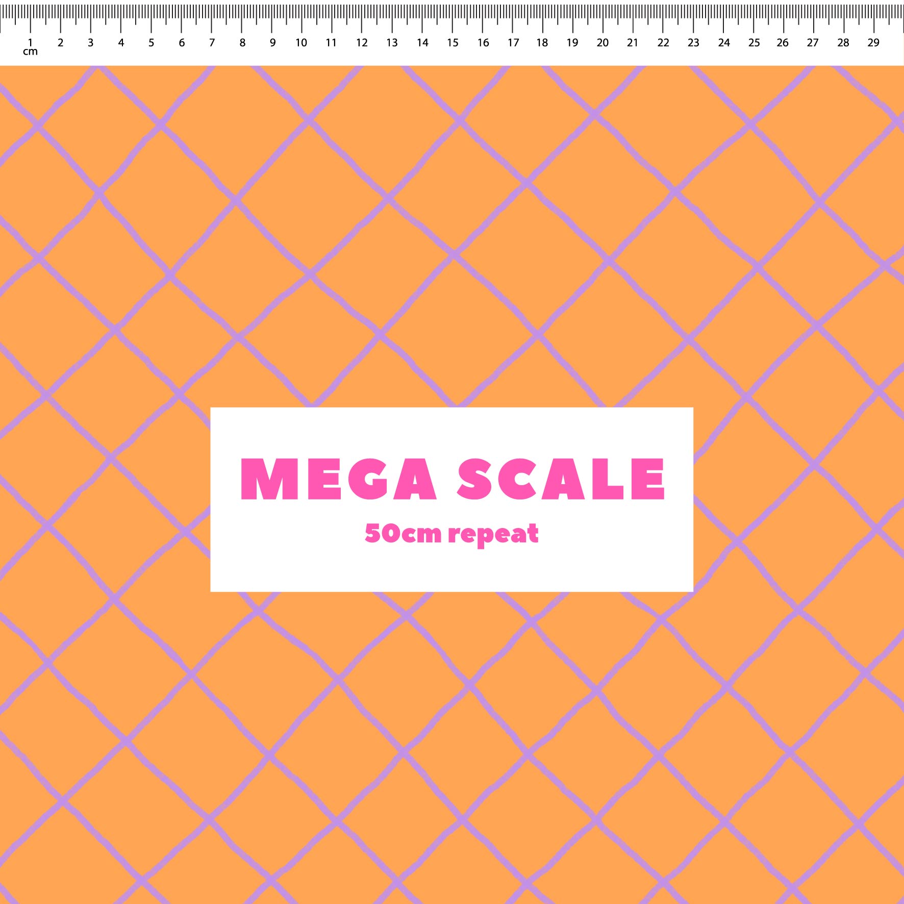 Preorder: Checkered Lines (Purple on Orange)