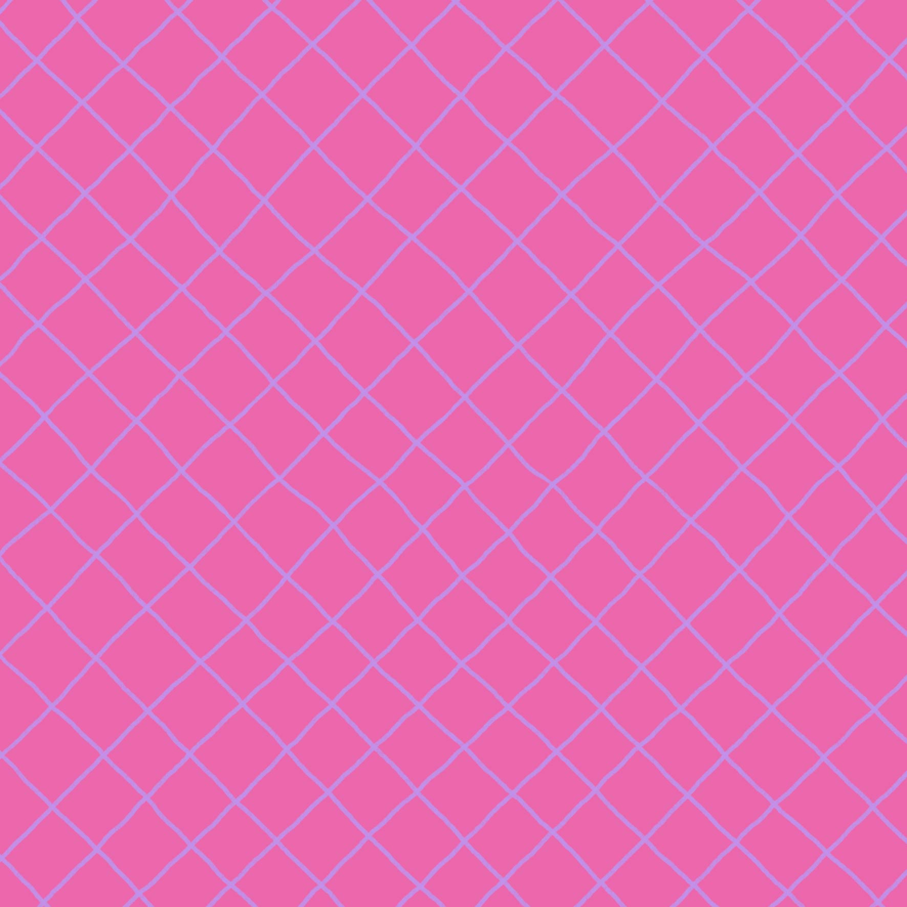 Preorder: Checkered Lines (Purple on Pink)