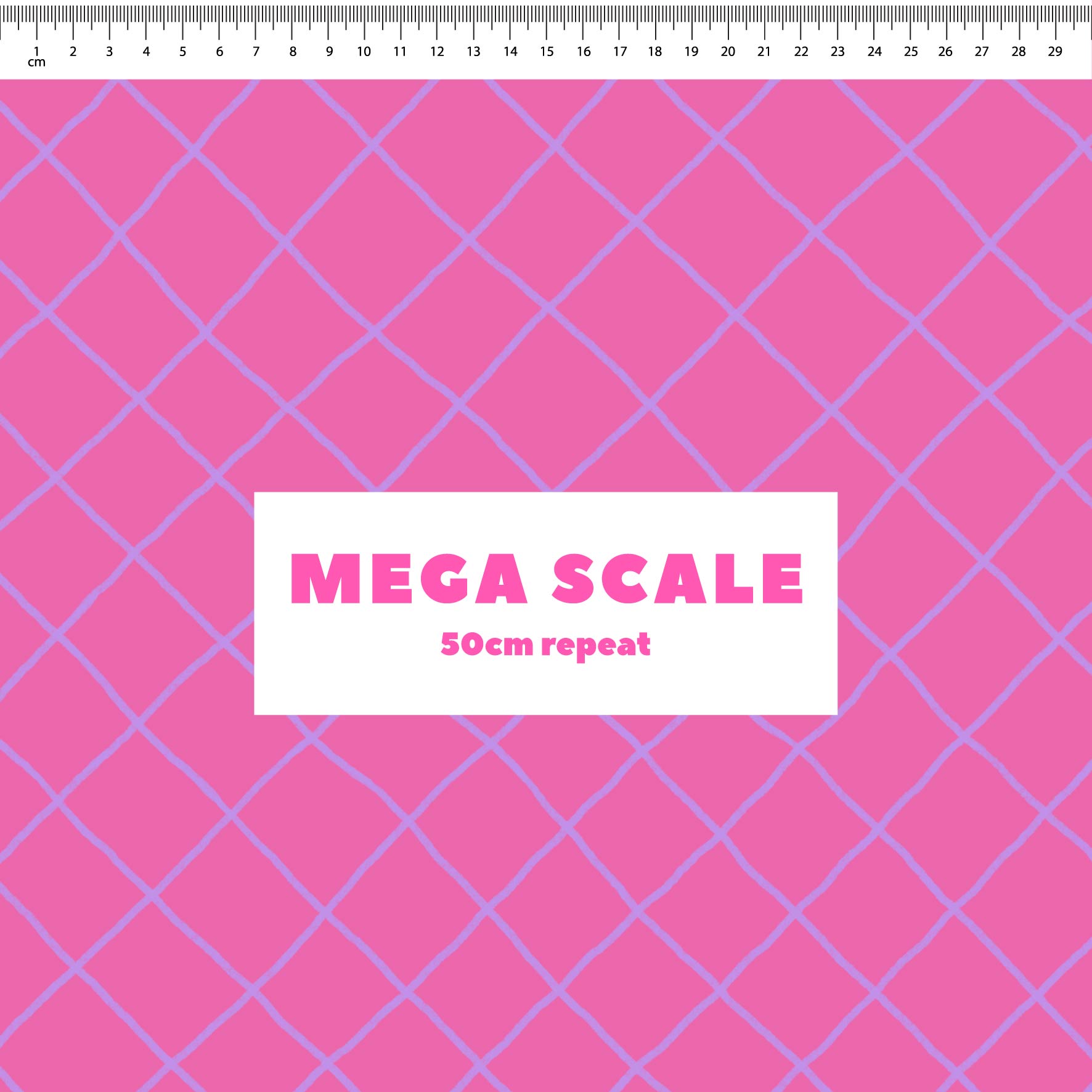 Preorder: Checkered Lines (Purple on Pink)