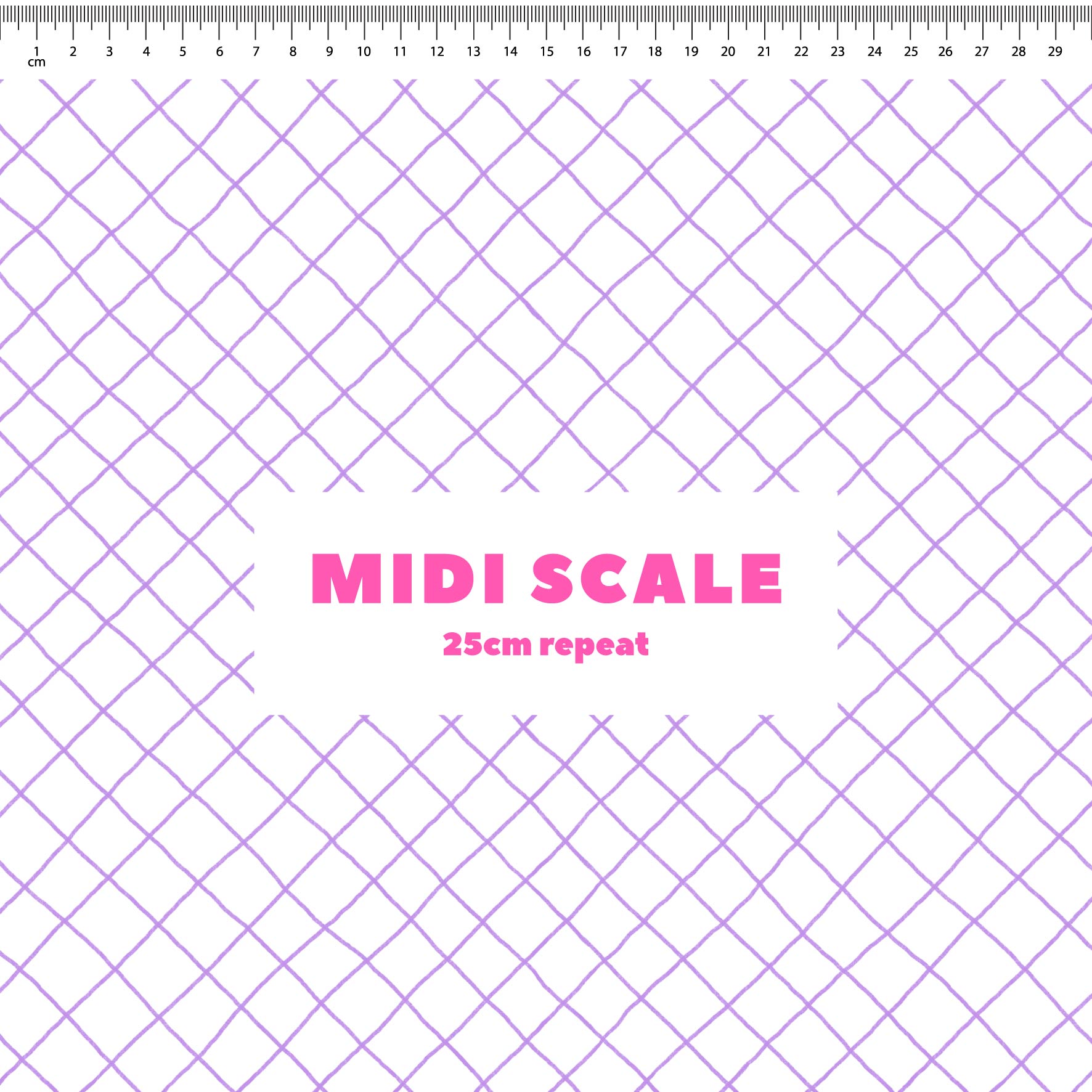 Preorder: Checkered Lines (Purple on White)