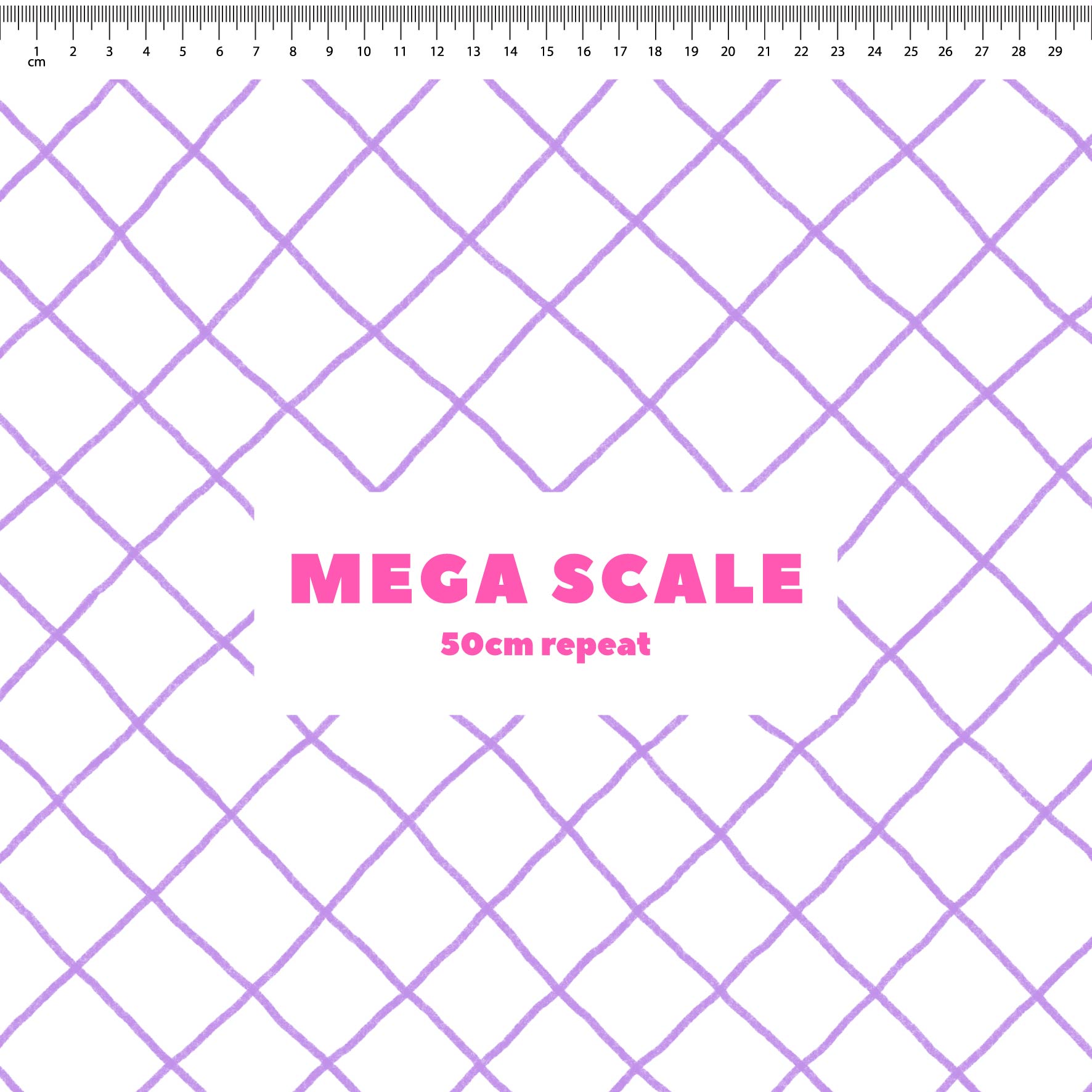 Preorder: Checkered Lines (Purple on White)