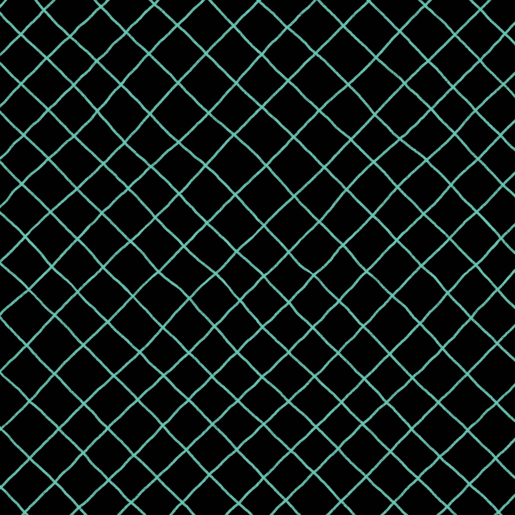 Preorder: Checkered Lines (Teal on Black)
