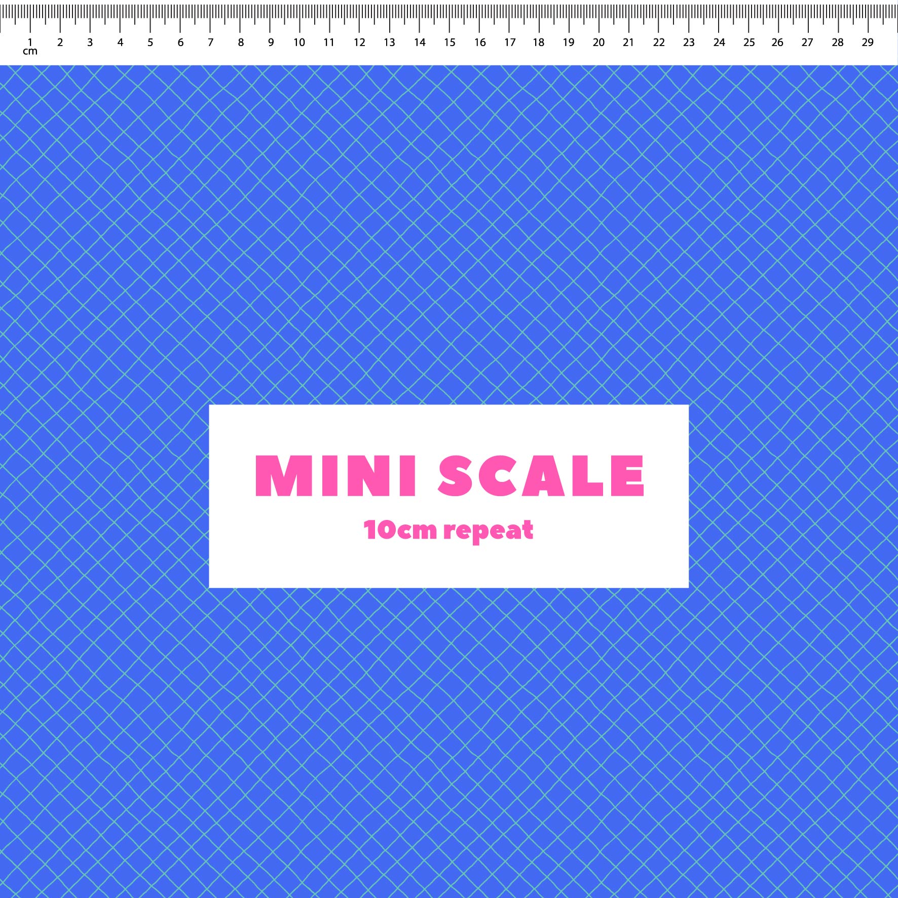 Preorder: Checkered Lines (Teal on Blue)