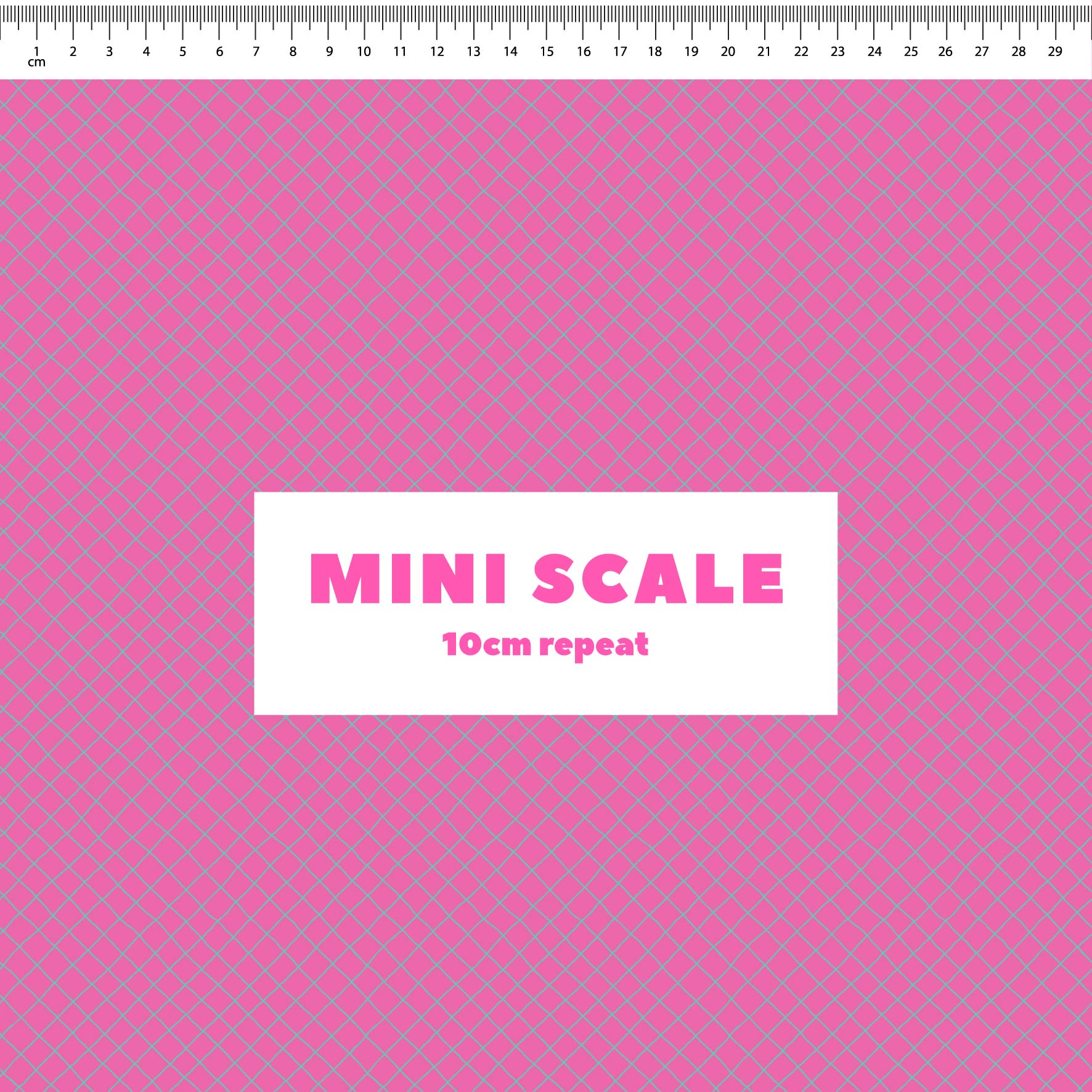 Preorder: Checkered Lines (Teal on Pink)