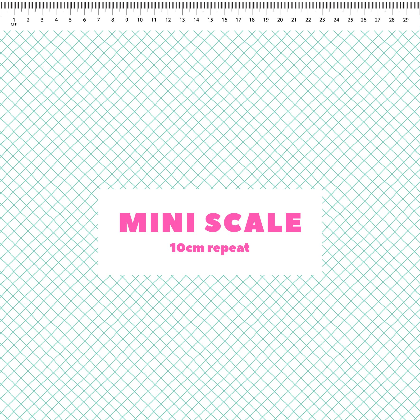 Preorder: Checkered Lines (Teal on White)