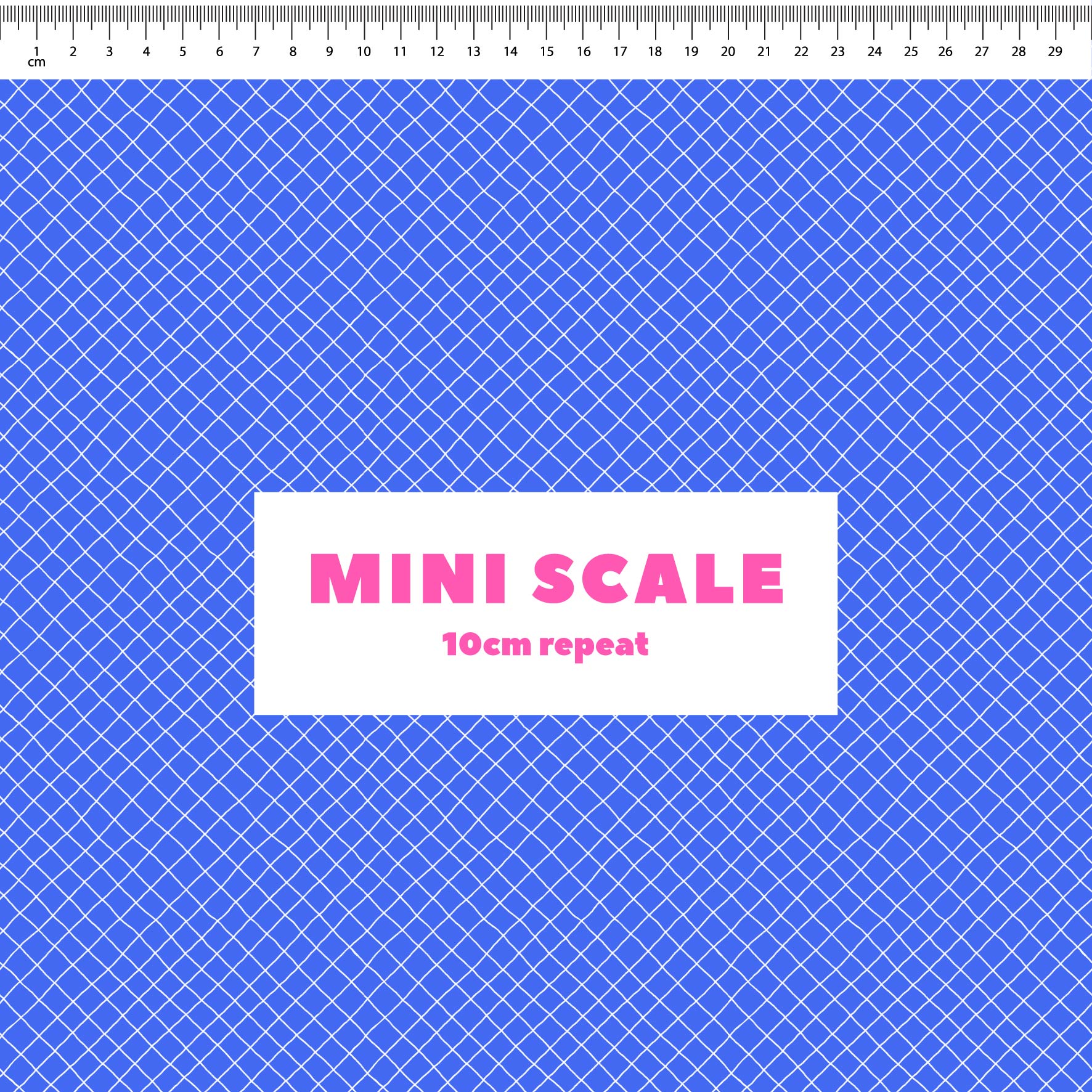 Preorder: Checkered Lines (White on Blue)