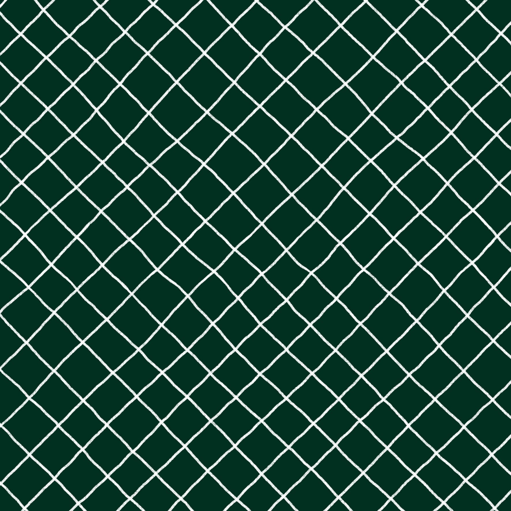 Preorder: Checkered Lines (White on Dark Green)