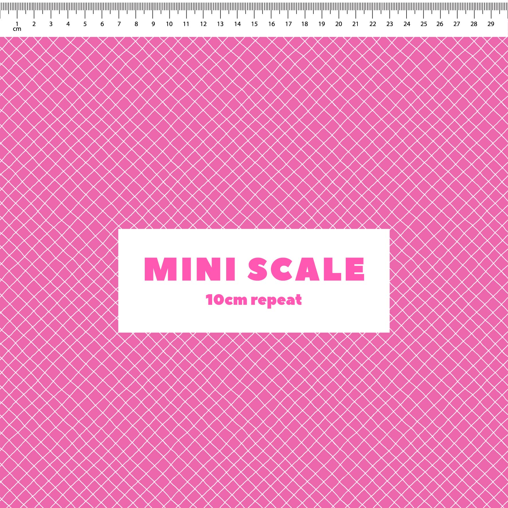 Preorder: Checkered Lines (White on Pink)