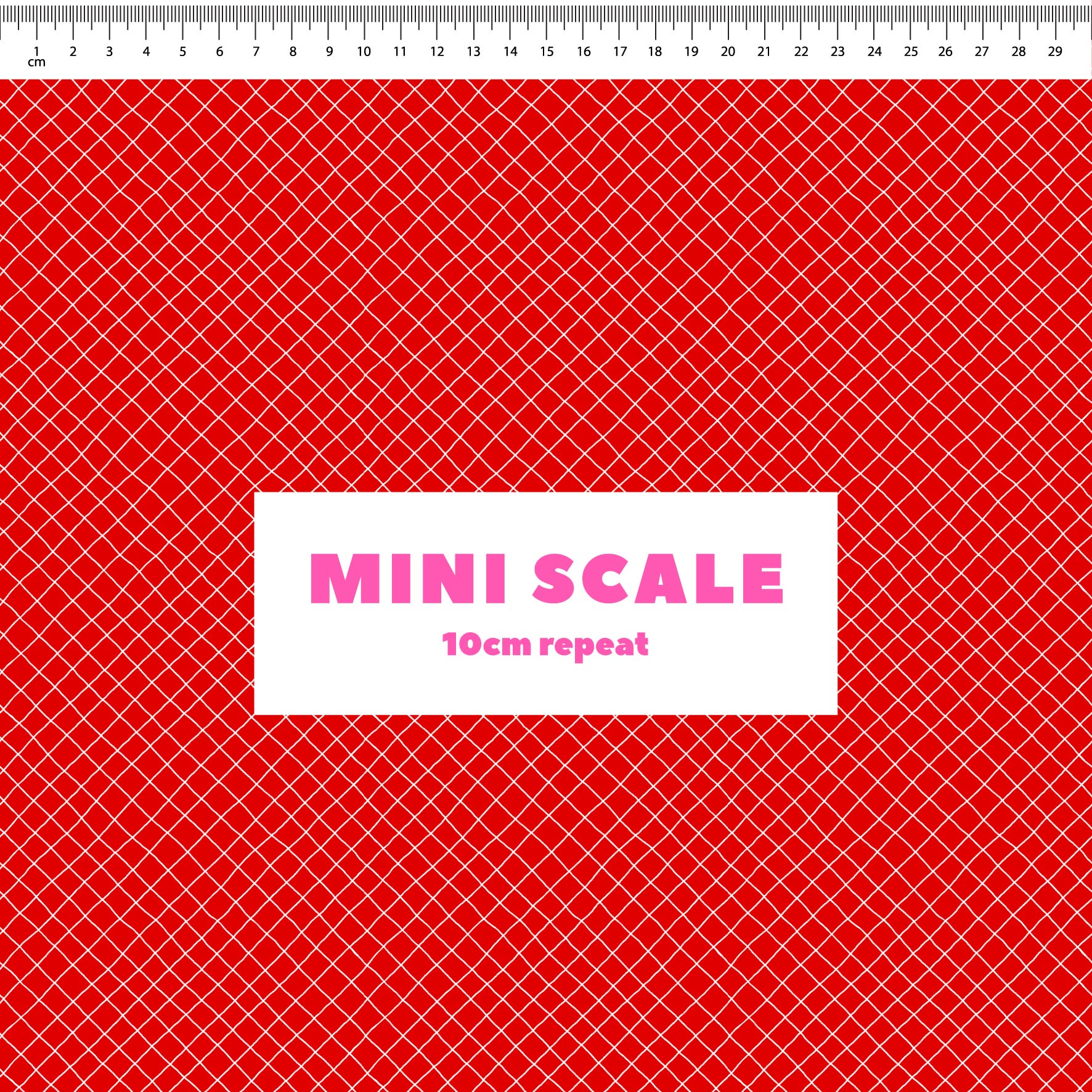 Preorder: Checkered Lines (White on Red)