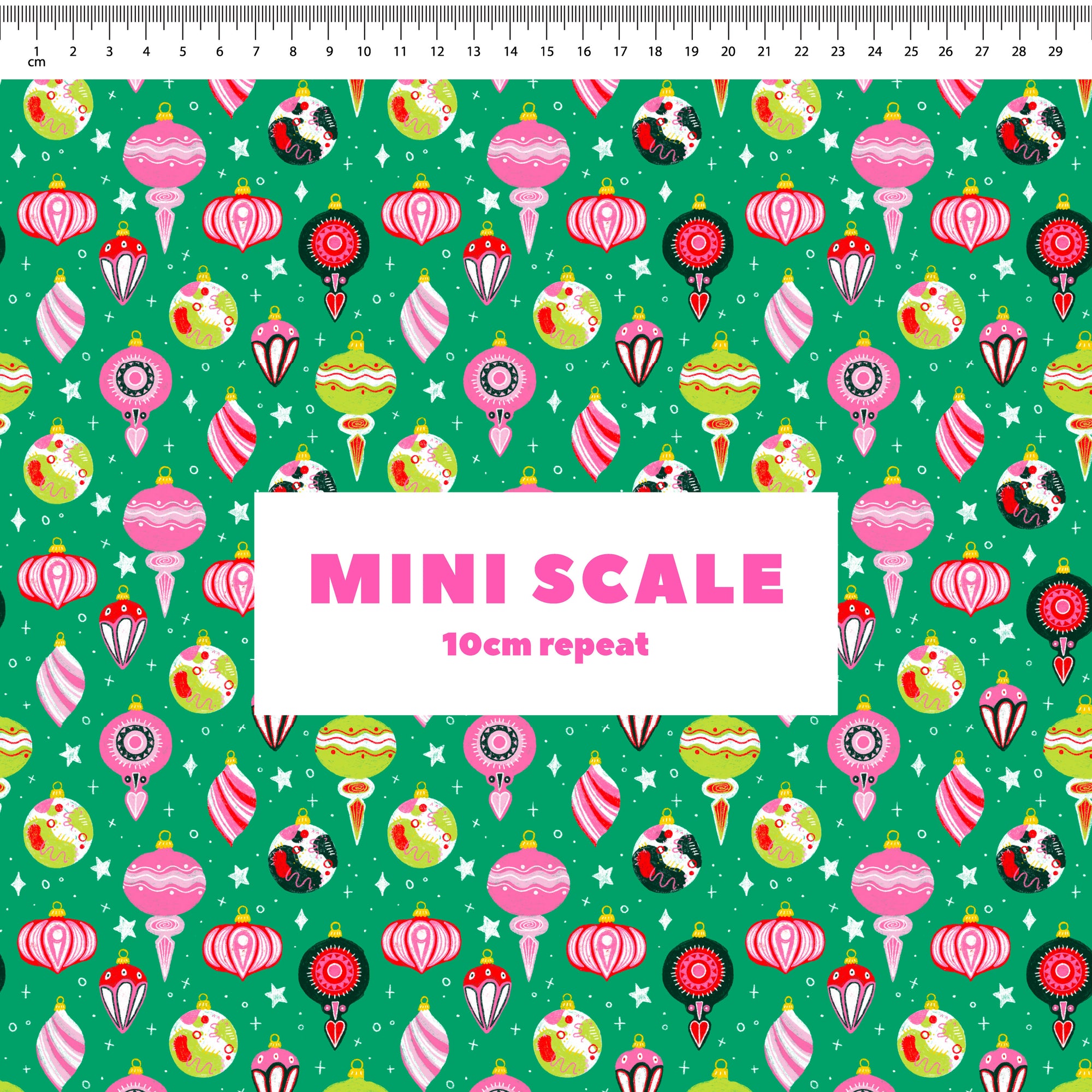 Christmas Baubles Preorder Fabric