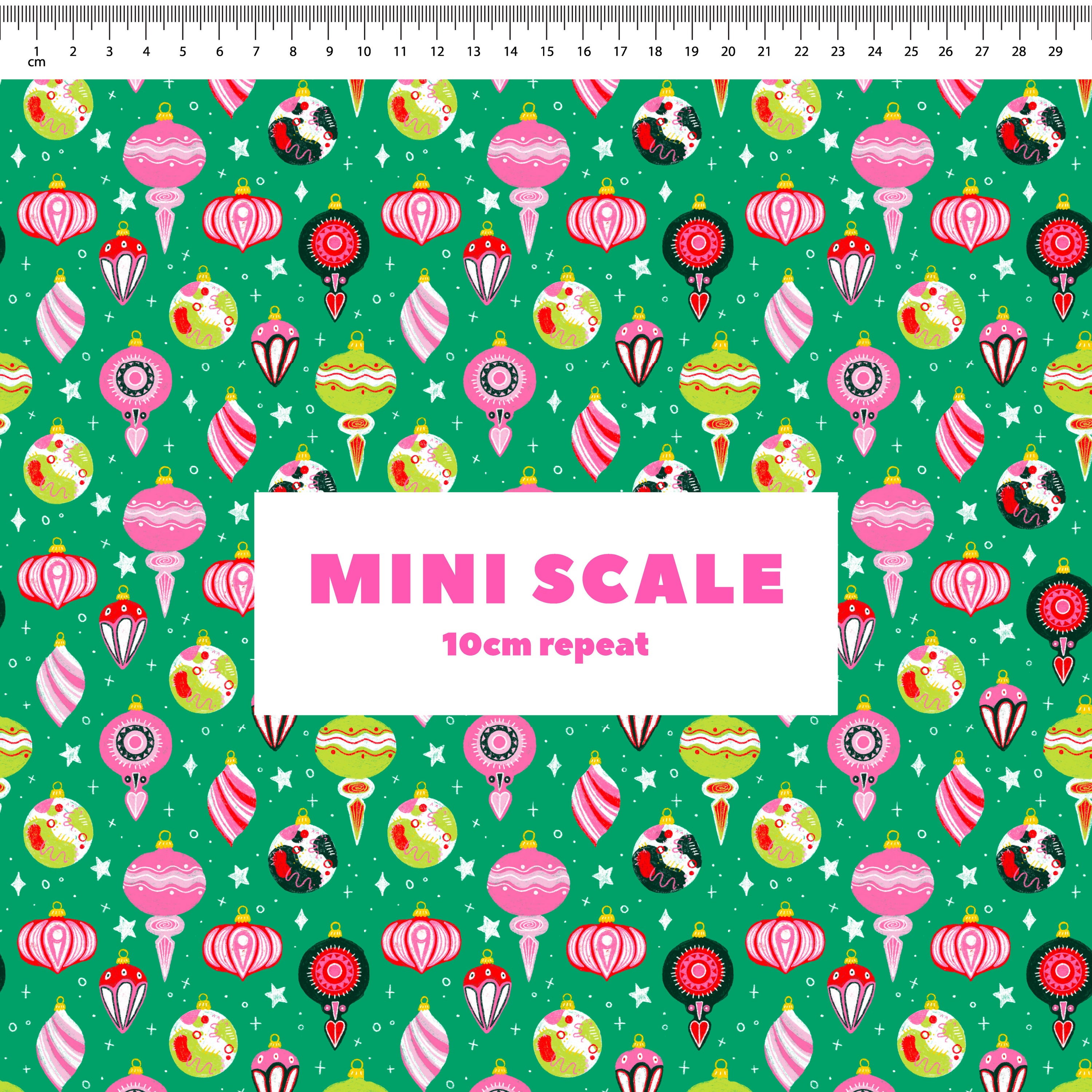 Christmas Baubles Preorder Fabric