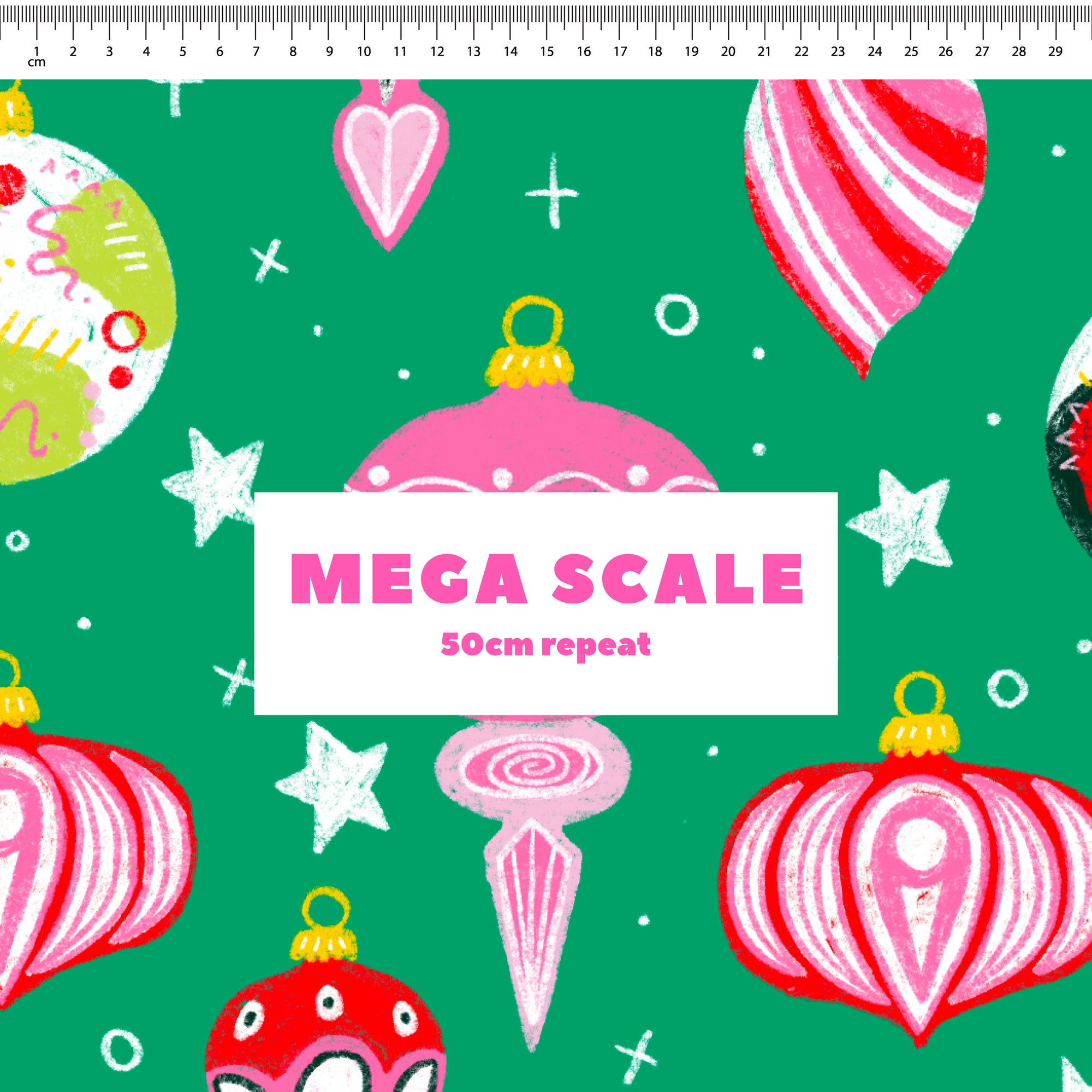 Christmas Baubles Preorder Fabric