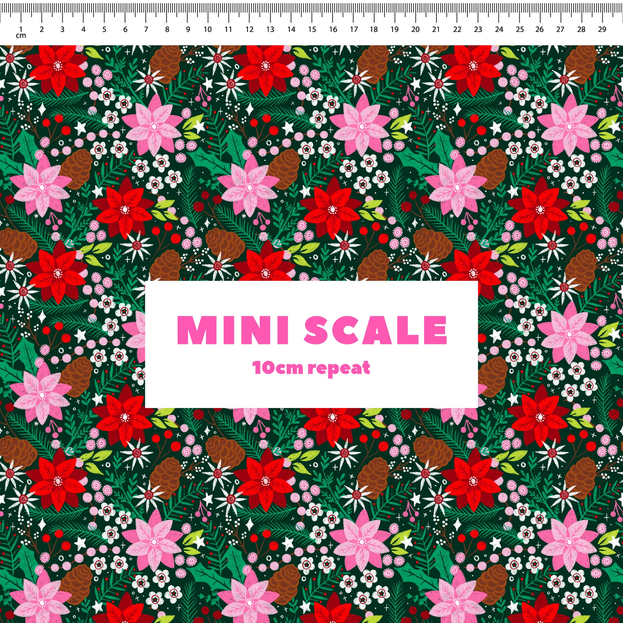 Christmas Florals Preorder Fabric