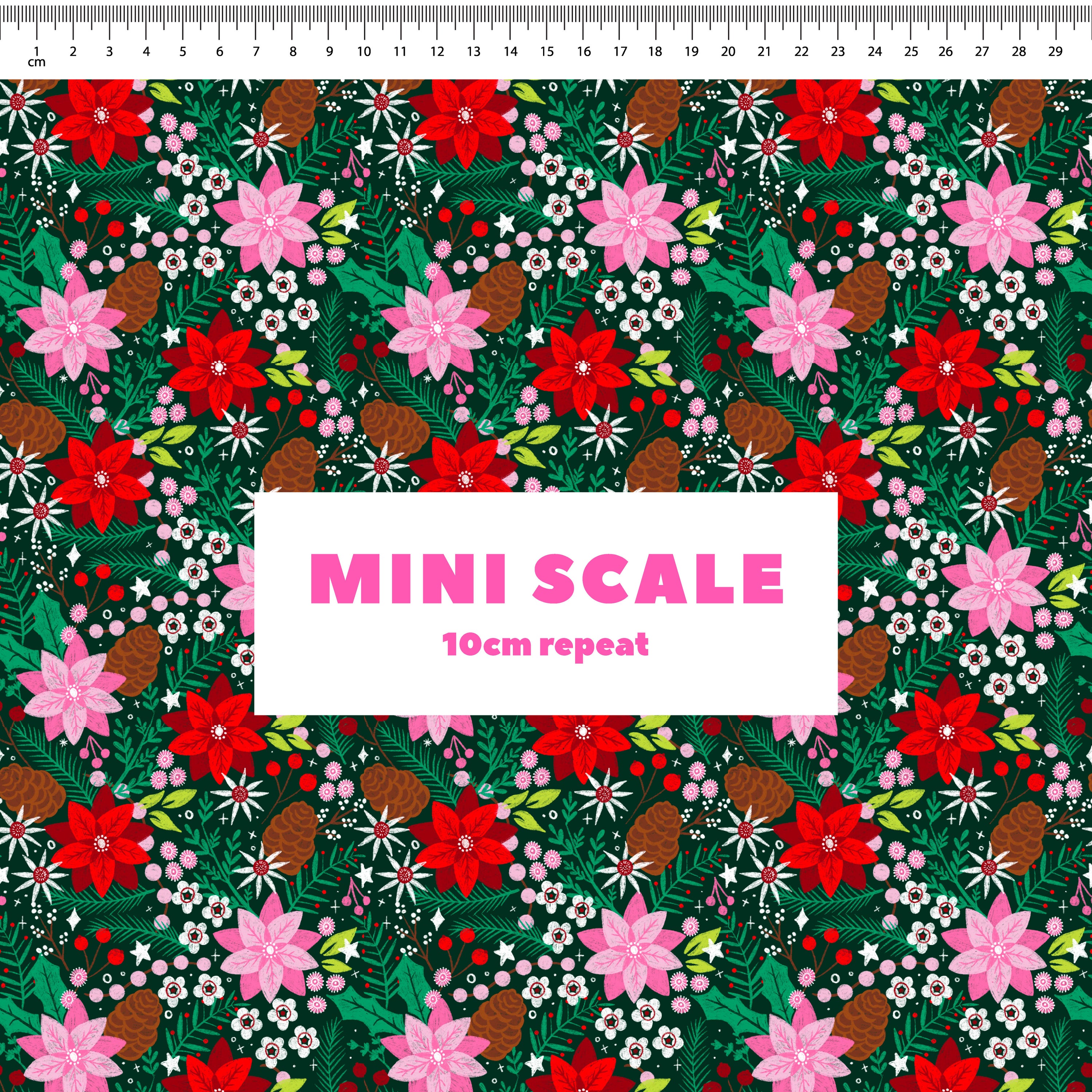 Christmas Florals Preorder Fabric