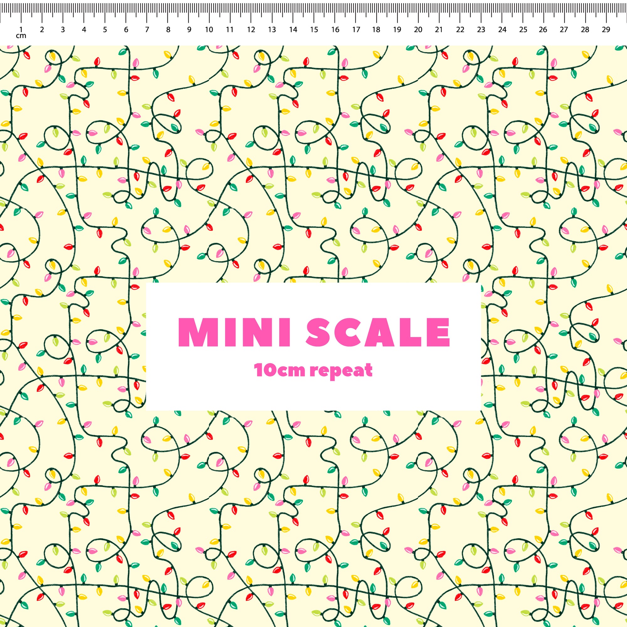 Christmas Lights Preorder Fabric
