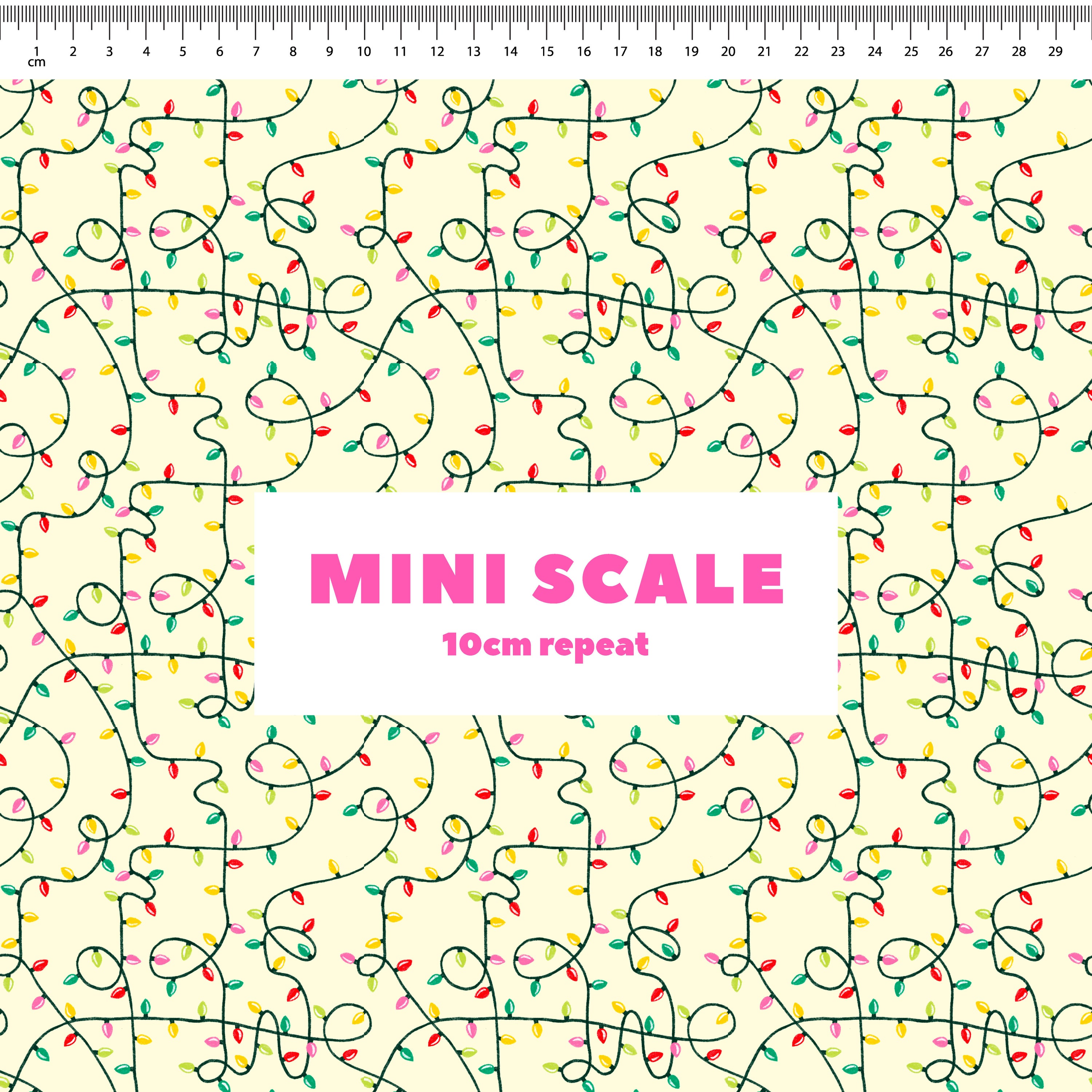 Christmas Lights Preorder Fabric