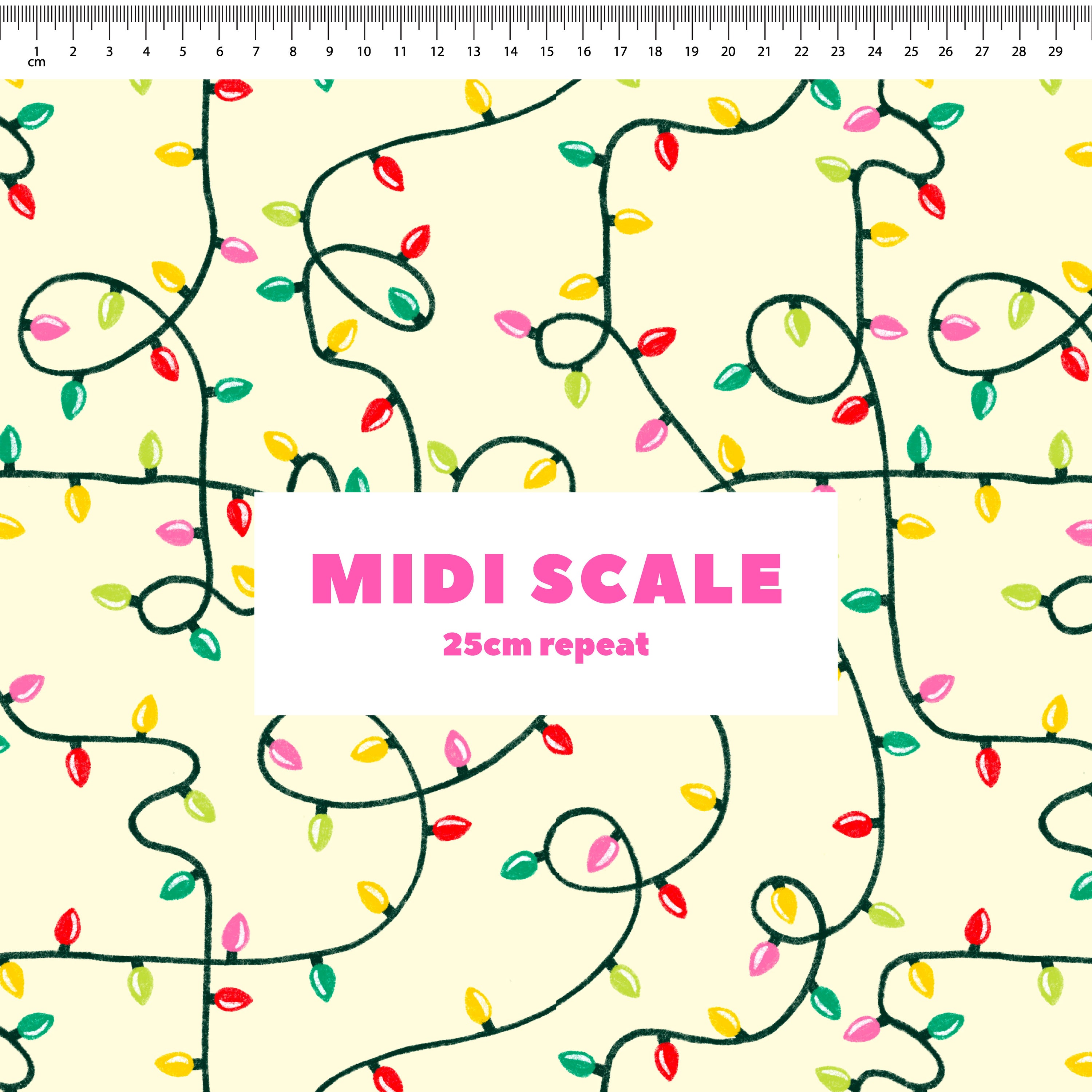 Christmas Lights Preorder Fabric