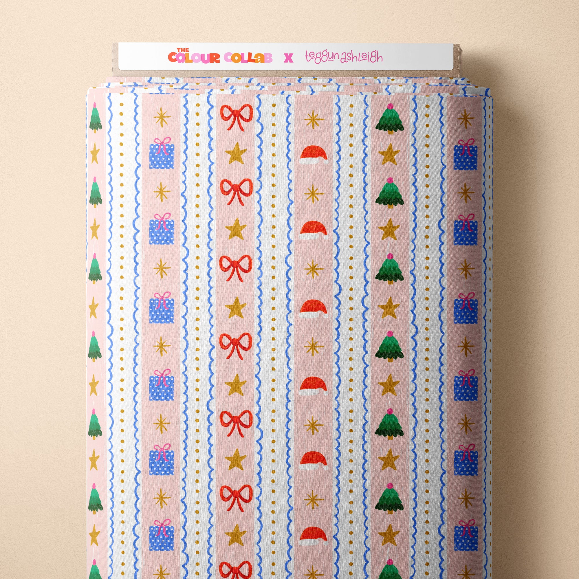 Christmas Stripes Preorder Fabric