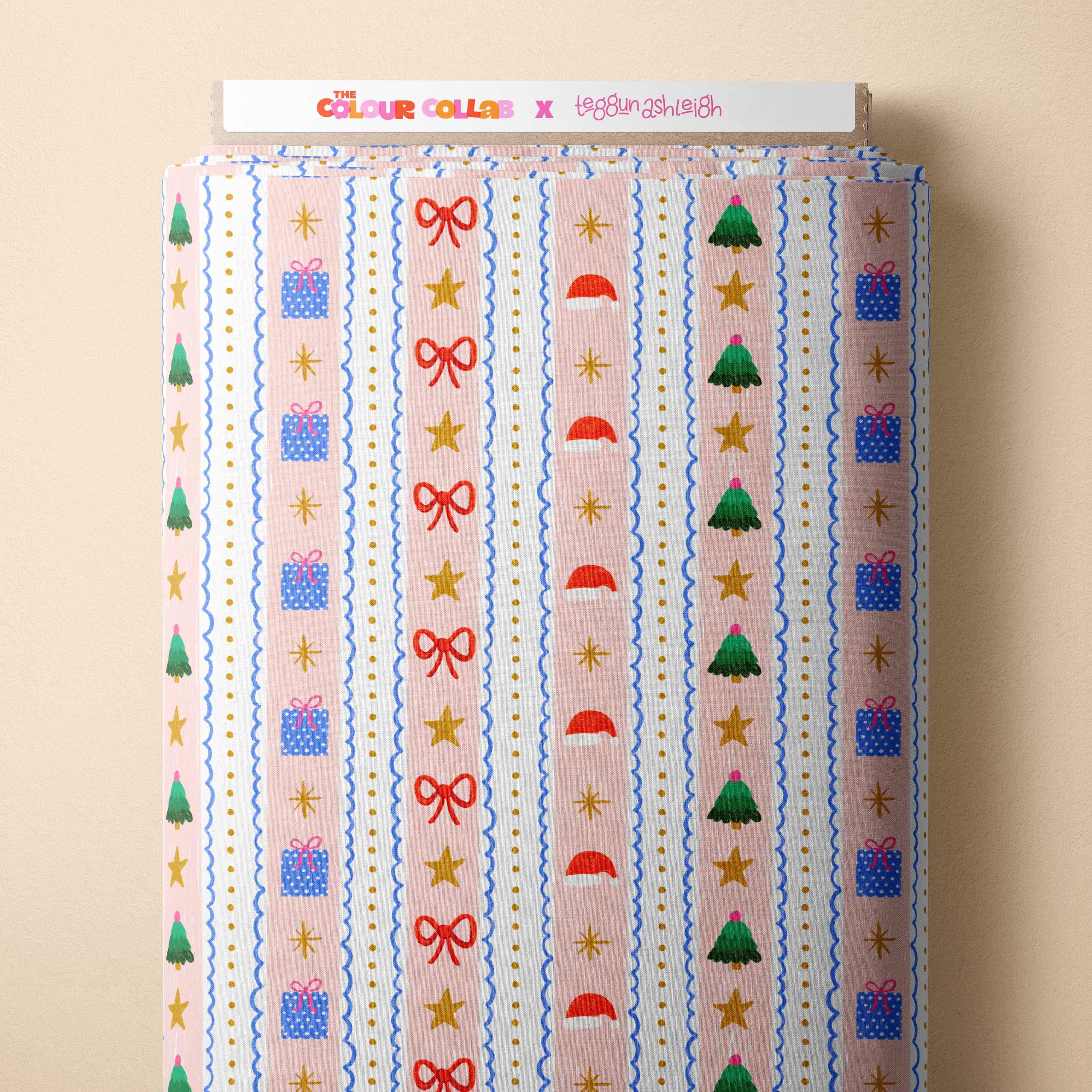 Christmas Stripes Preorder Fabric