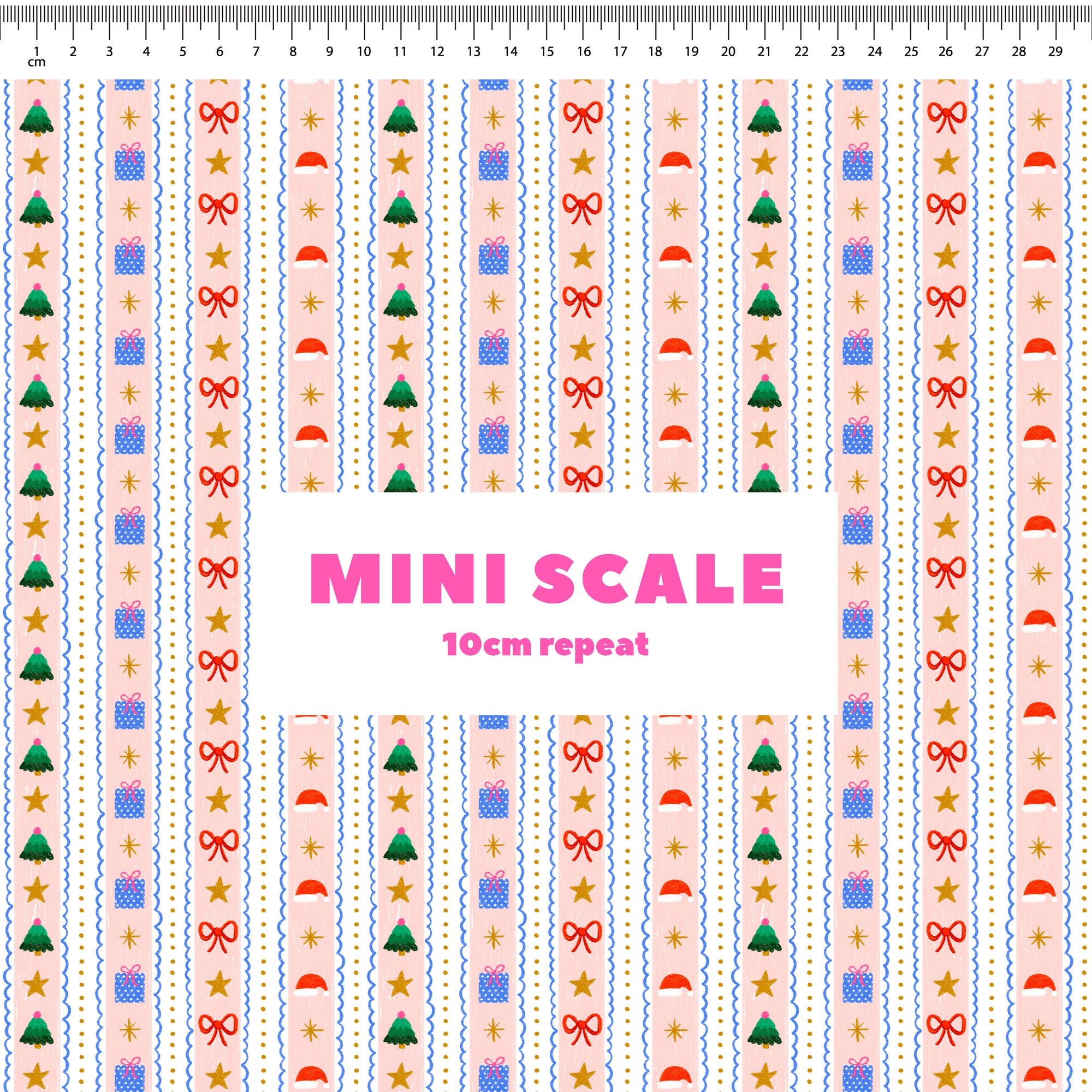 Christmas Stripes Preorder Fabric