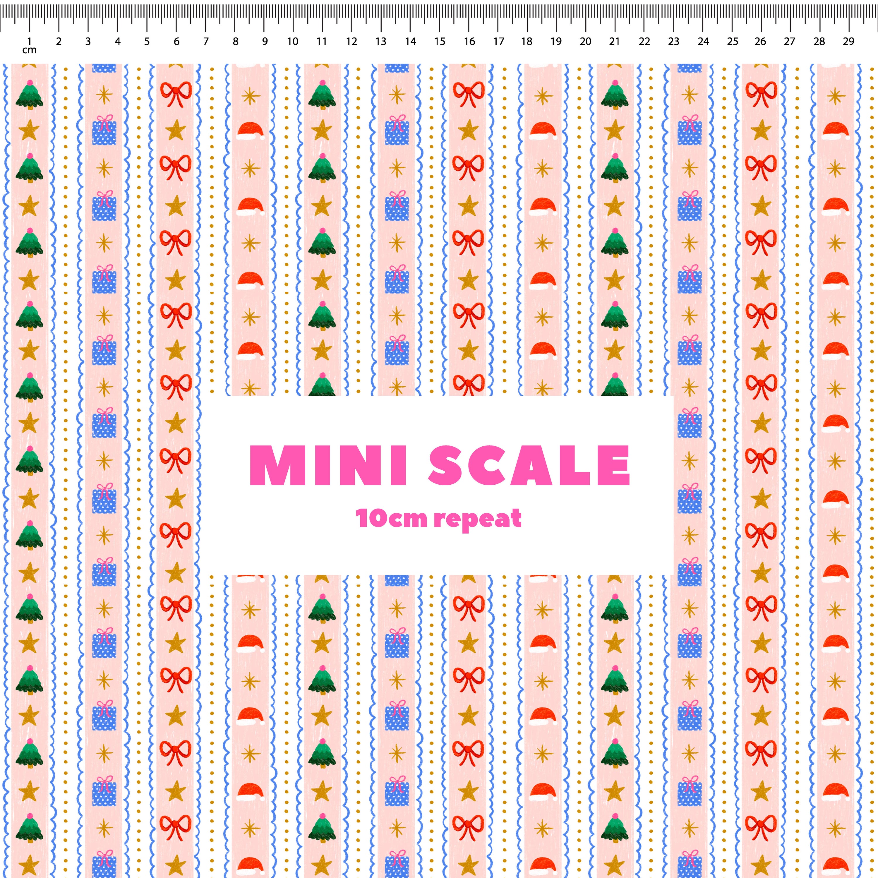 Christmas Stripes Preorder Fabric