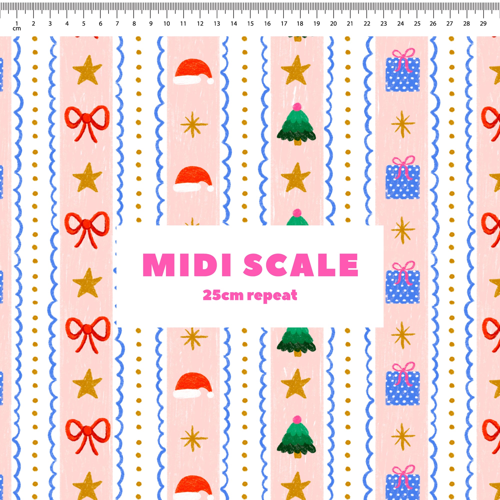 Christmas Stripes Preorder Fabric