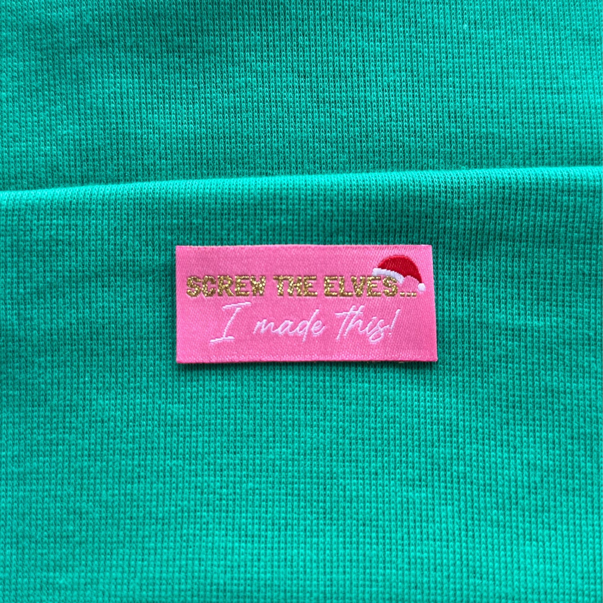 Christmas Sew In Labels