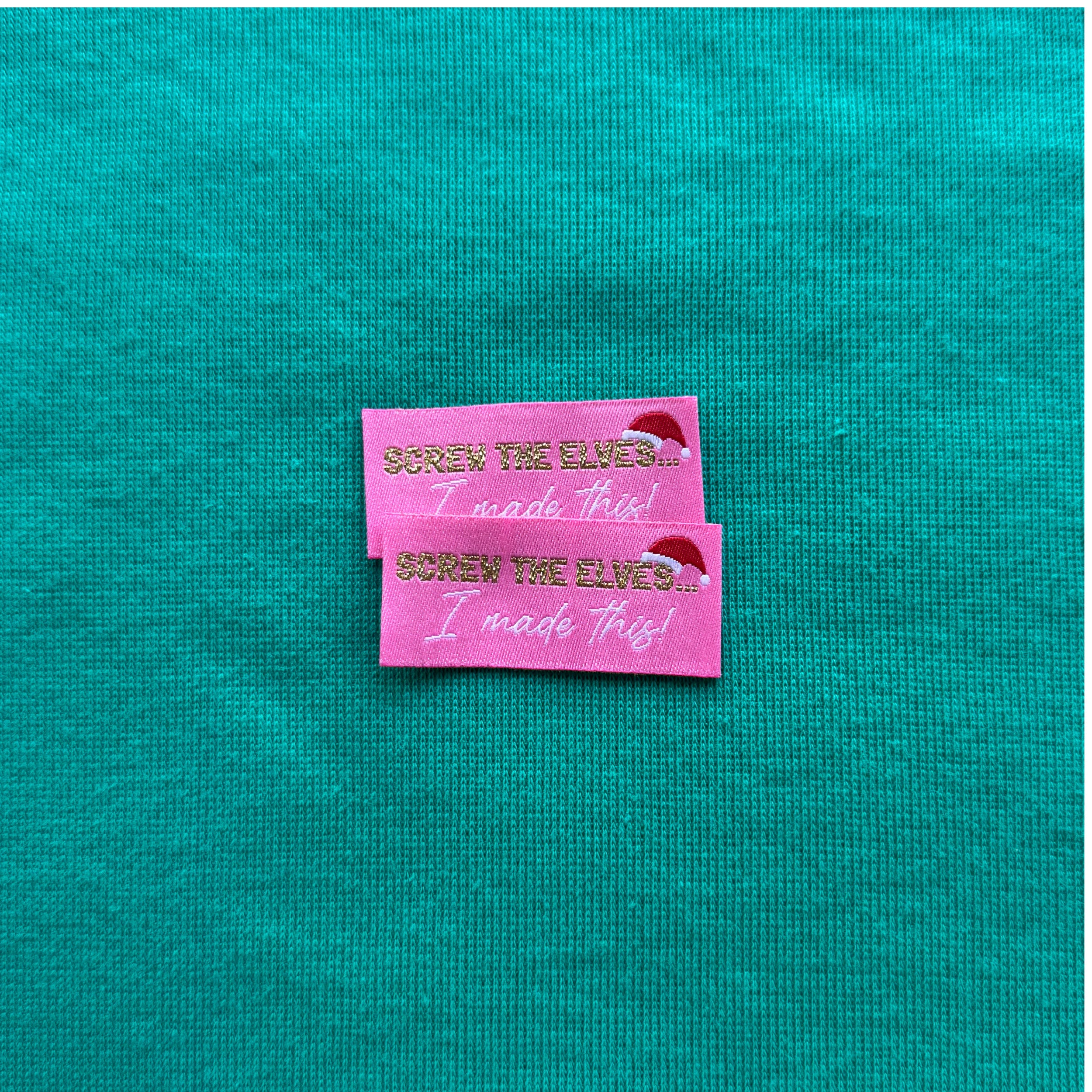 Christmas Sew In Labels