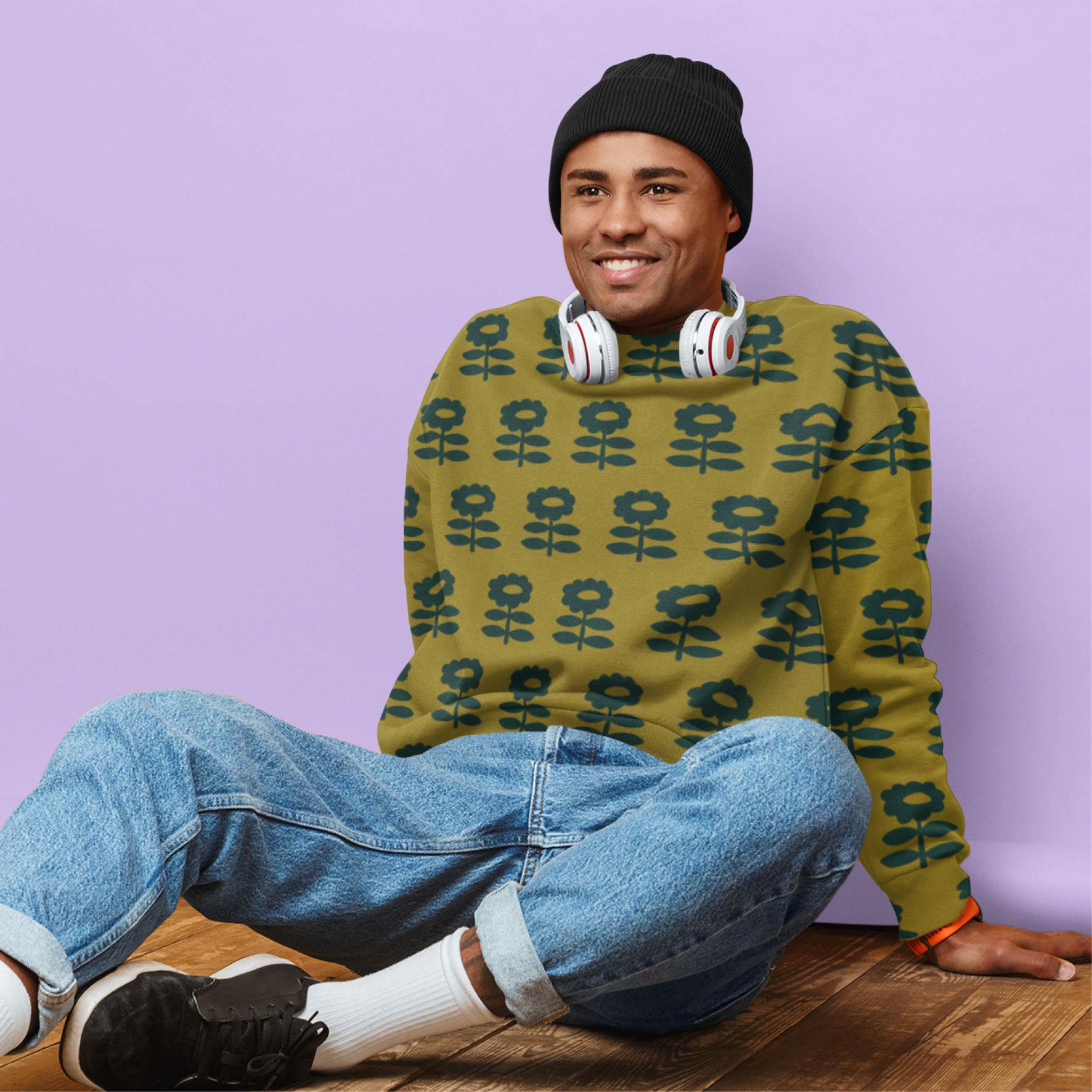 Preorder: Chunky Florals (Olive)