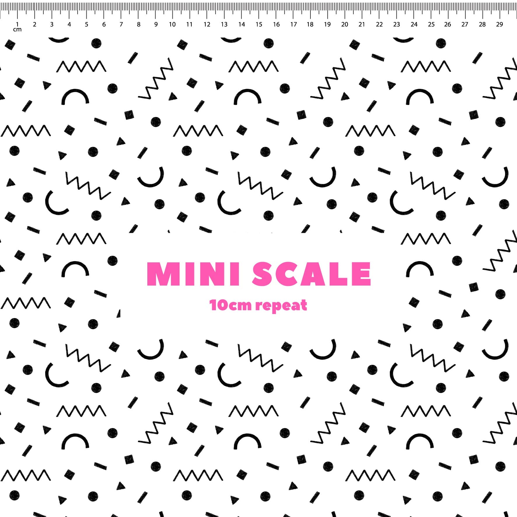 Preorder: Confetti Shapes (Black on White)