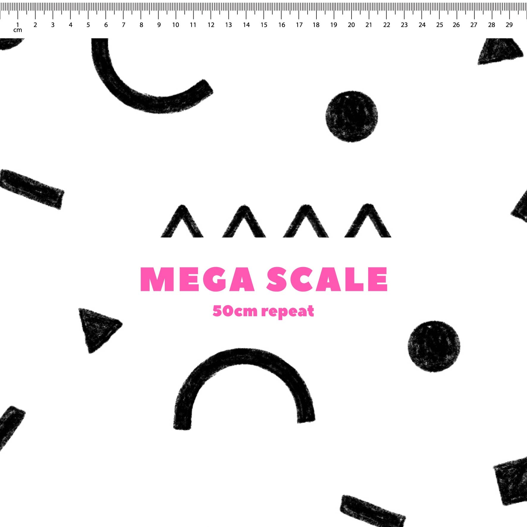 Preorder: Confetti Shapes (Black on White)