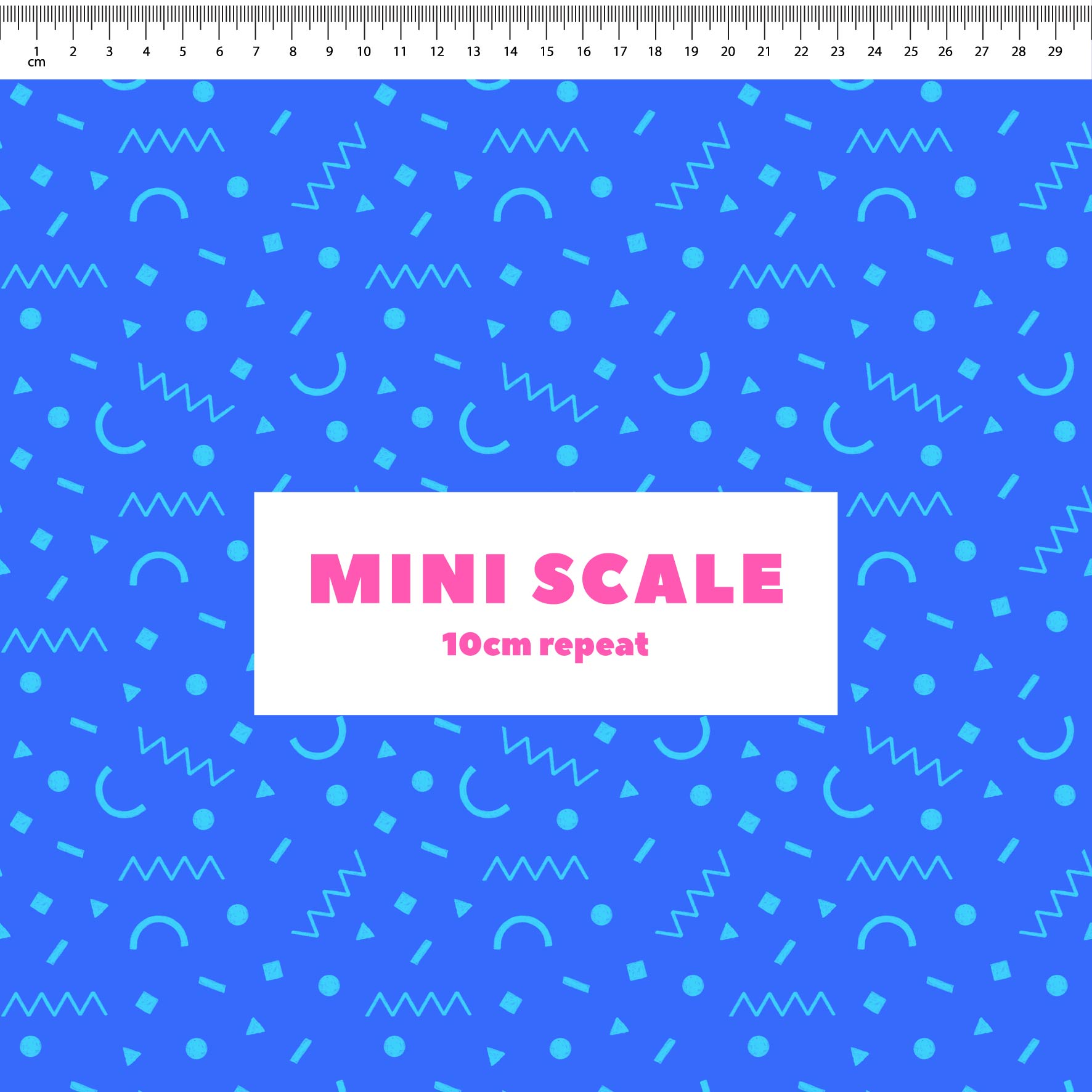 Preorder: Confetti Shapes (Light Blue on Blue)