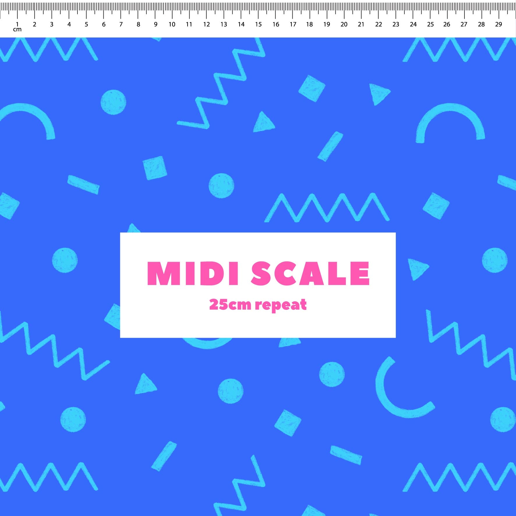 Preorder: Confetti Shapes (Light Blue on Blue)